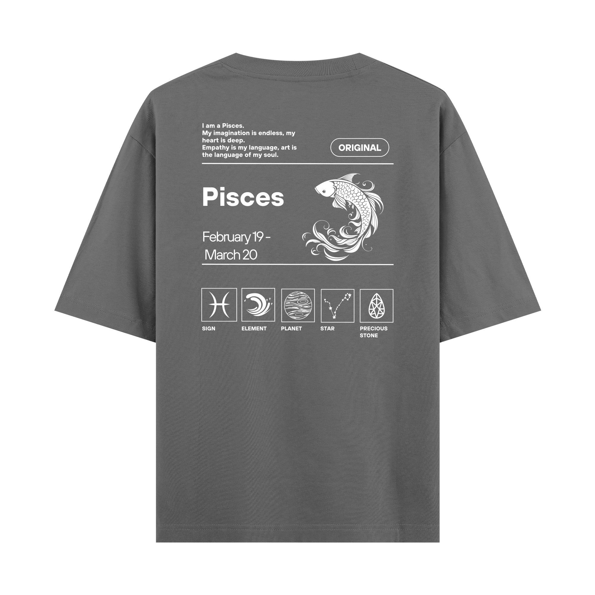 Pisces - Oversize T-shirt