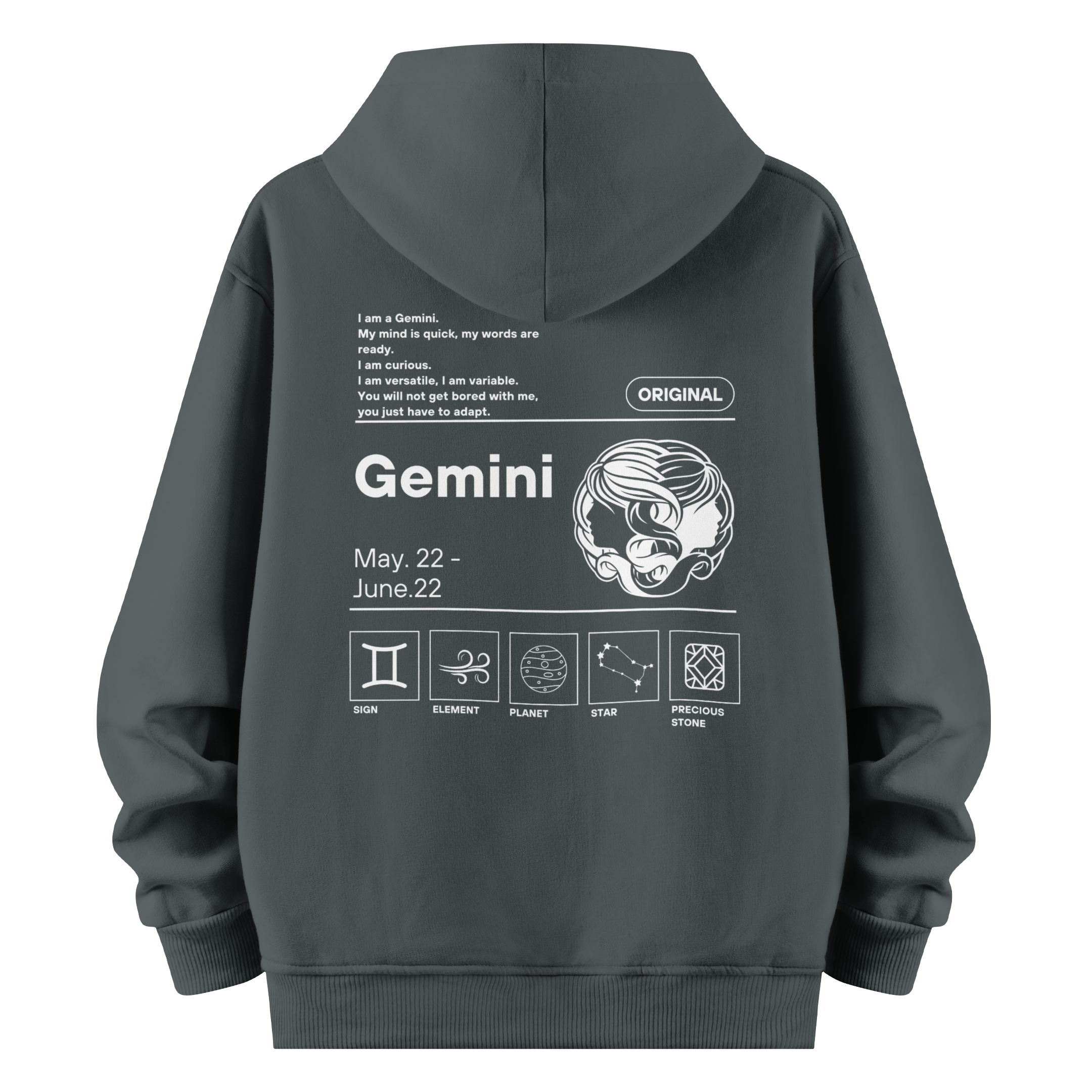Gemini - Oversize Hoodie