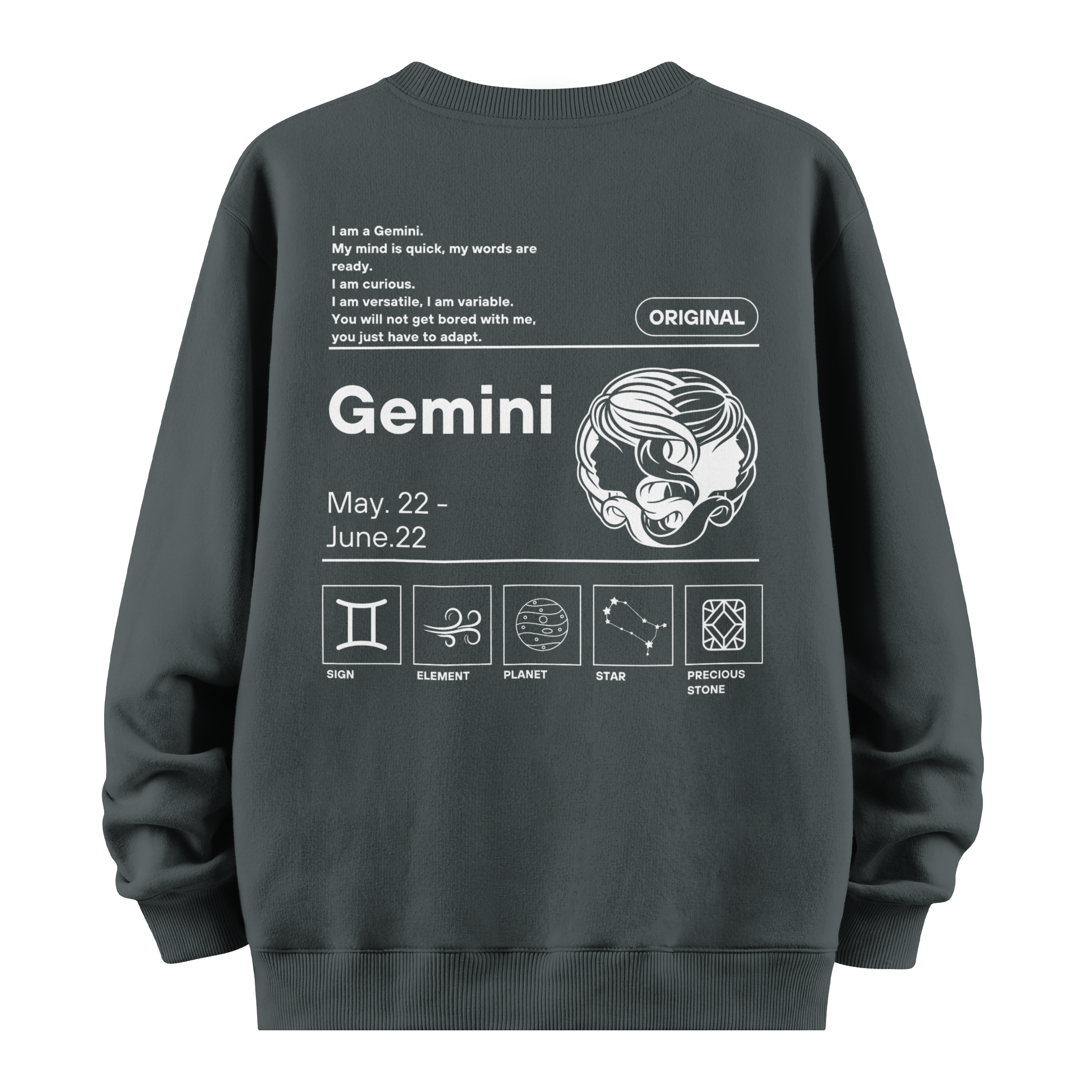 Gemini - Oversize Sweatshirt