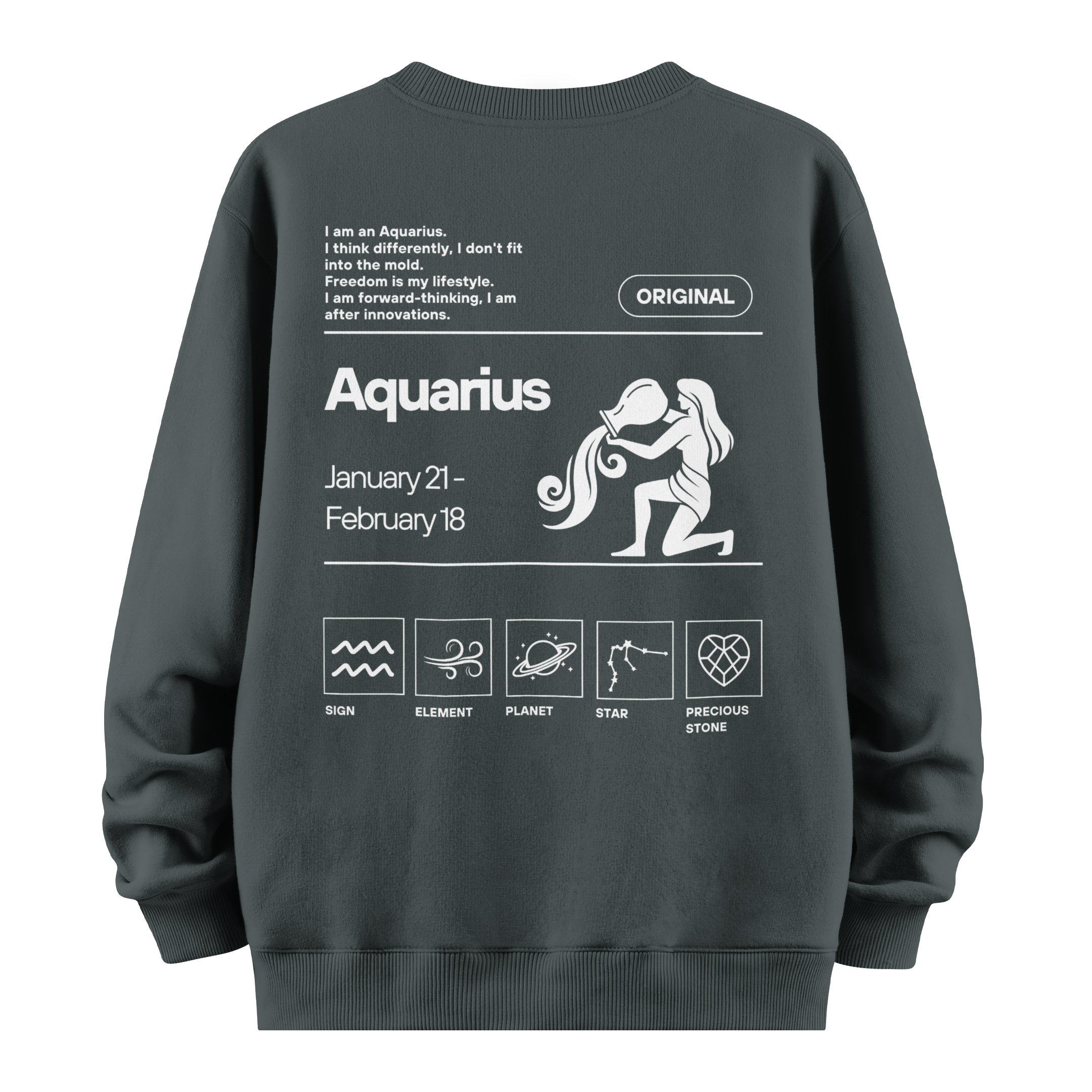 Aquarius - Oversize Sweatshirt