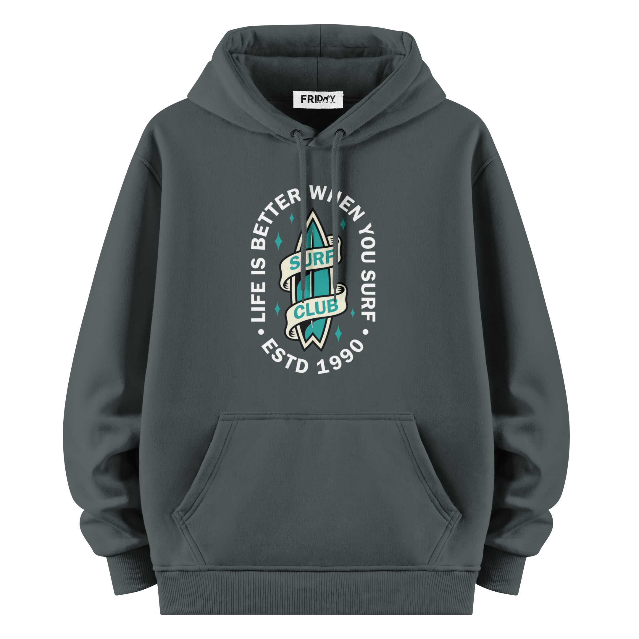 Surf Club - Oversize Hoodie