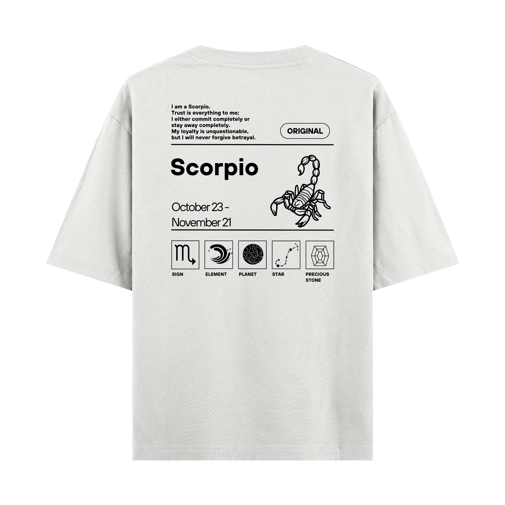 Scorpio - Oversize T-shirt