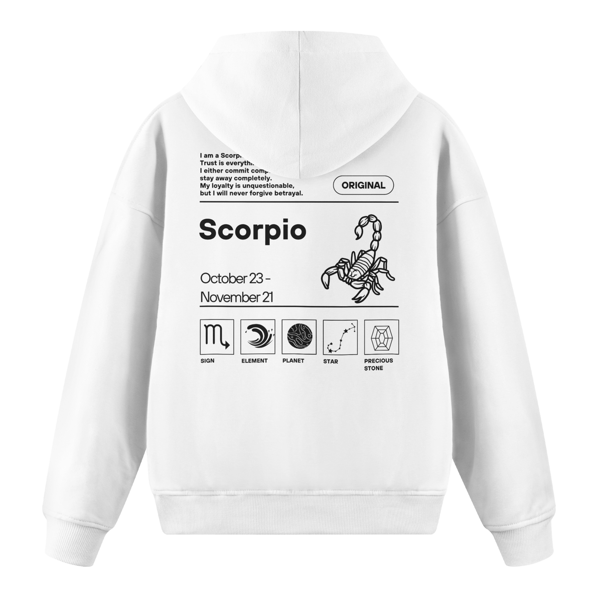 Scorpio - Regular Fit Hoodie
