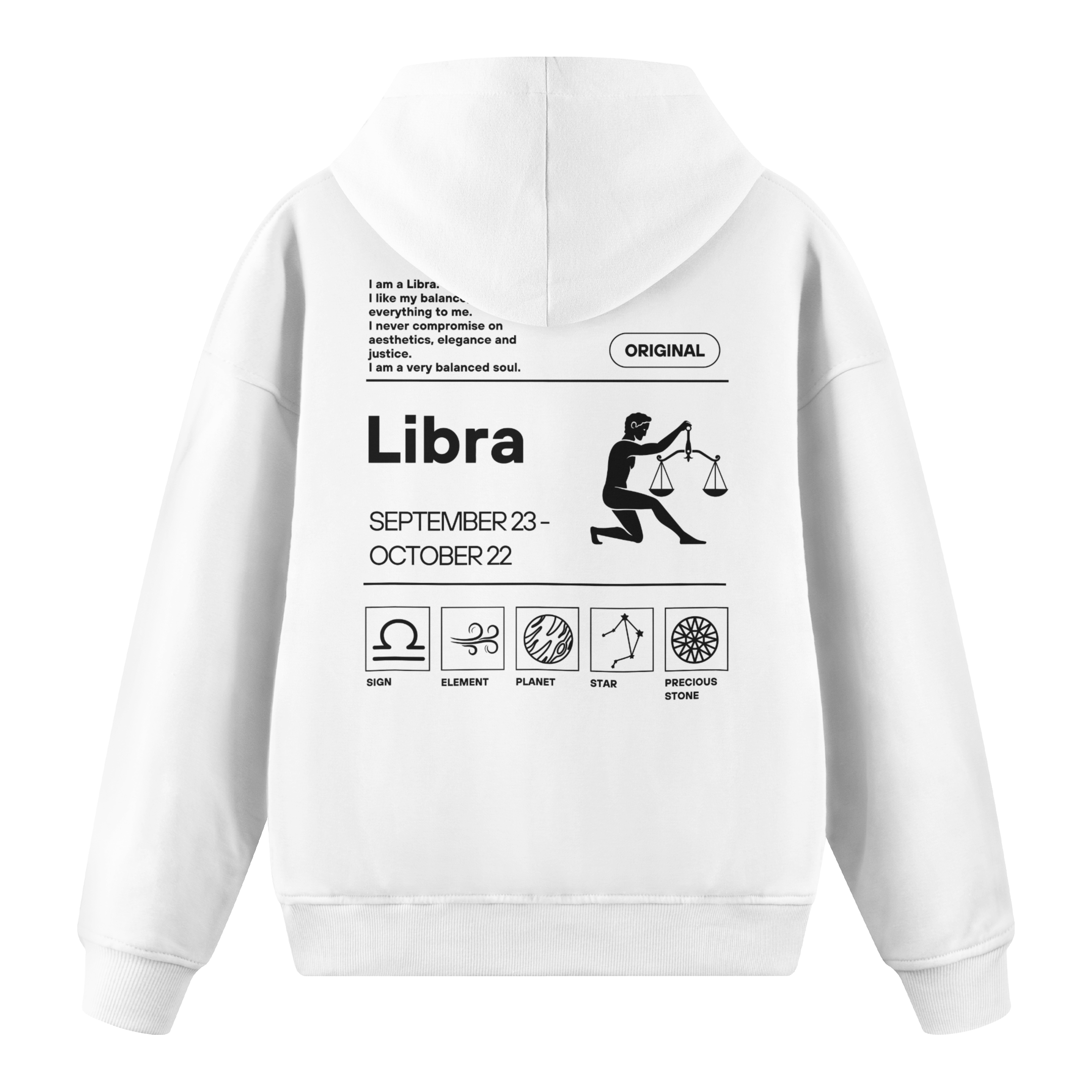 Libra - Regular Fit Hoodie