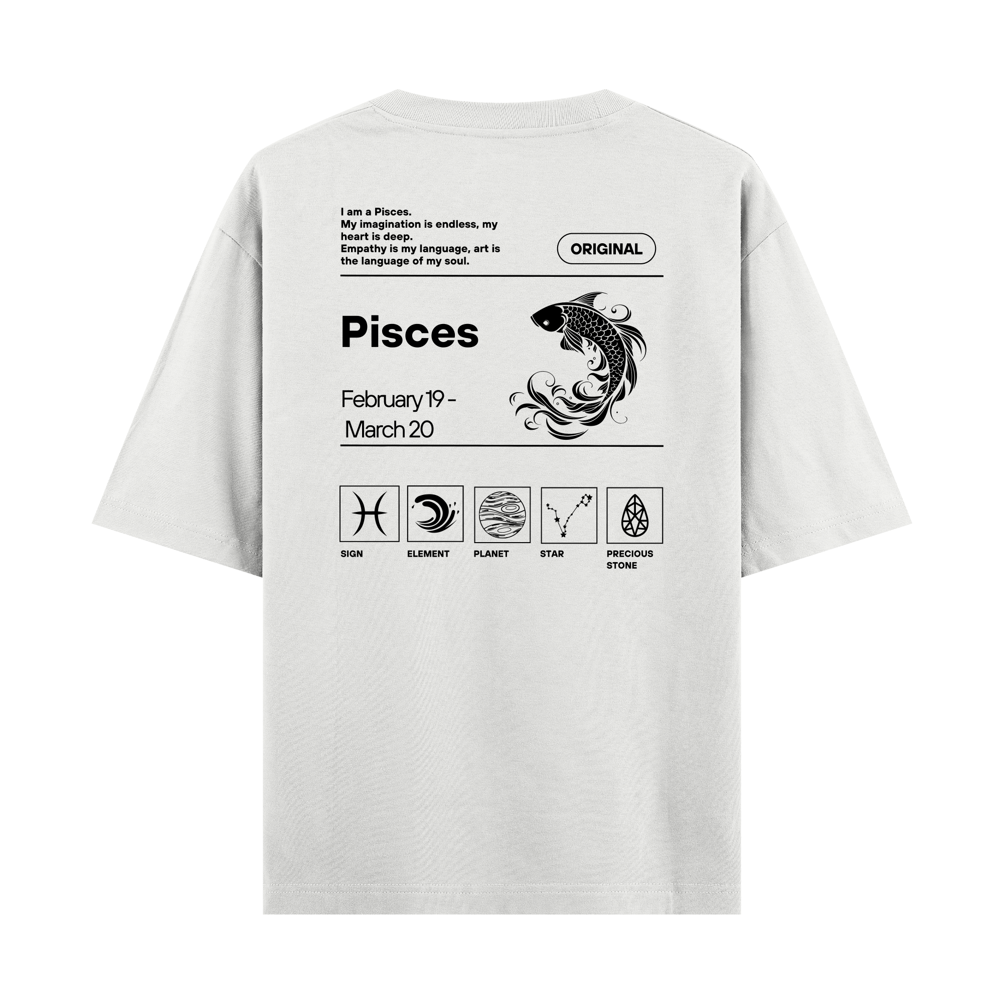 Pisces - Oversize T-shirt