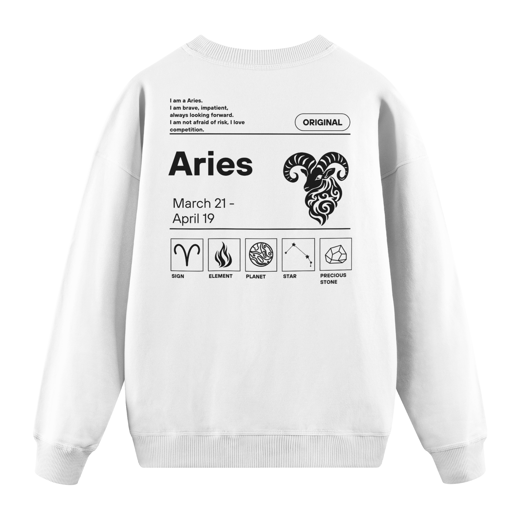 Aries - Regular Fit Sweatshirt