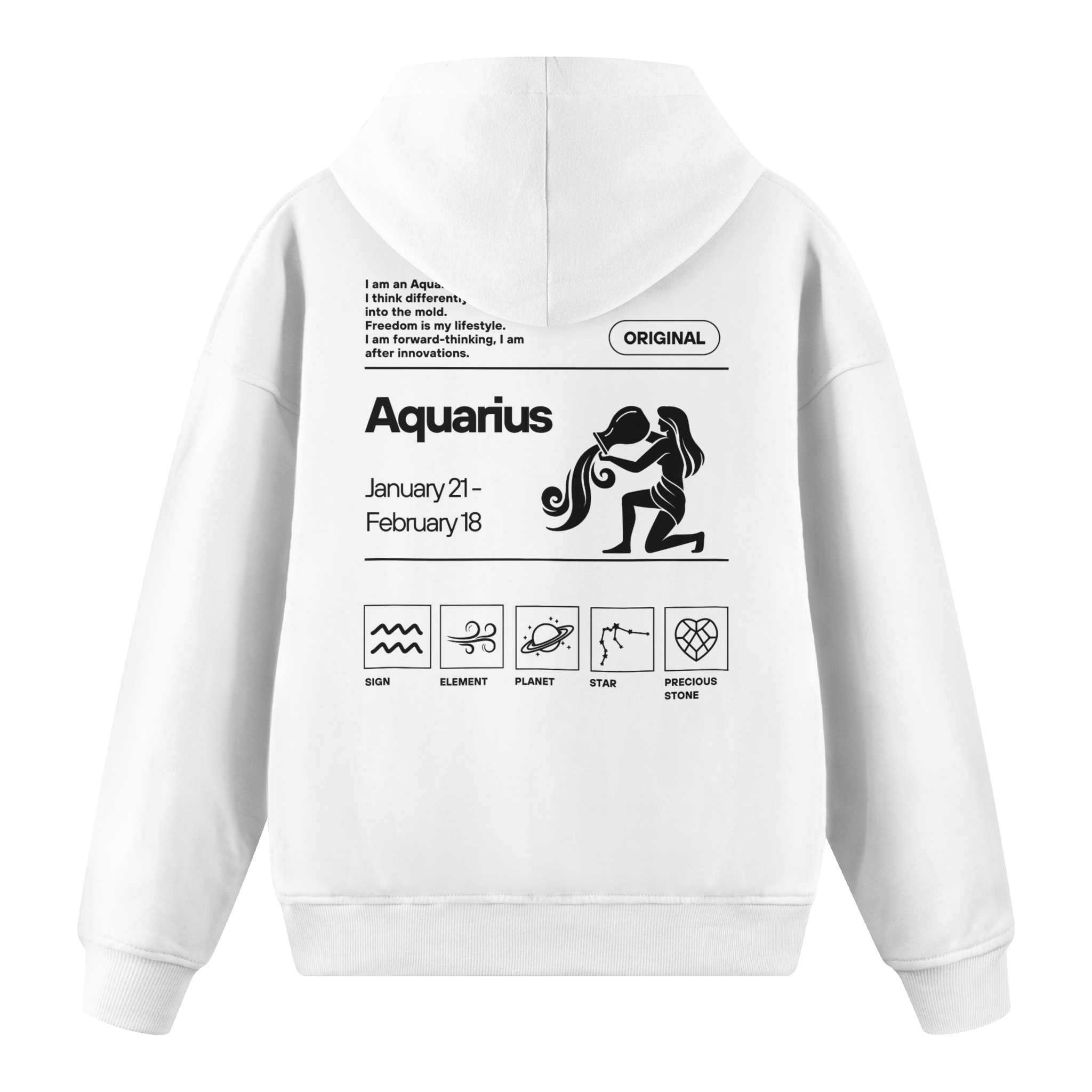 Aquarius - Regular Fit Hoodie