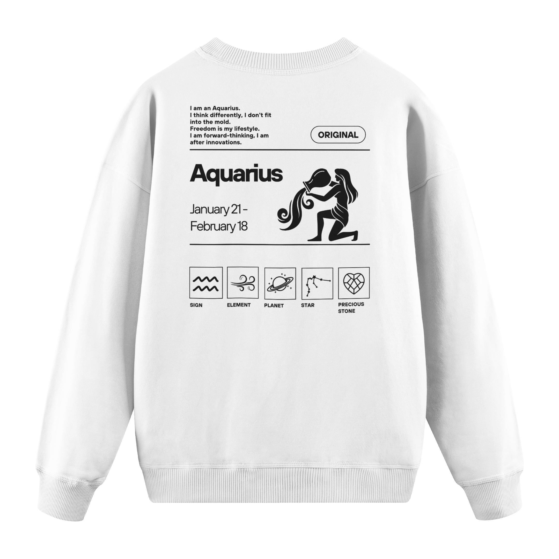 Aquarius - Regular Fit Sweatshirt