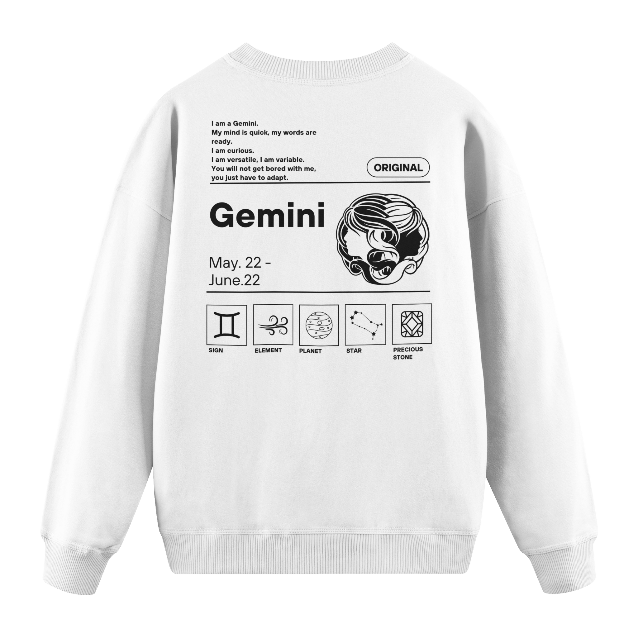 Gemini - Regular Fit Sweatshirt