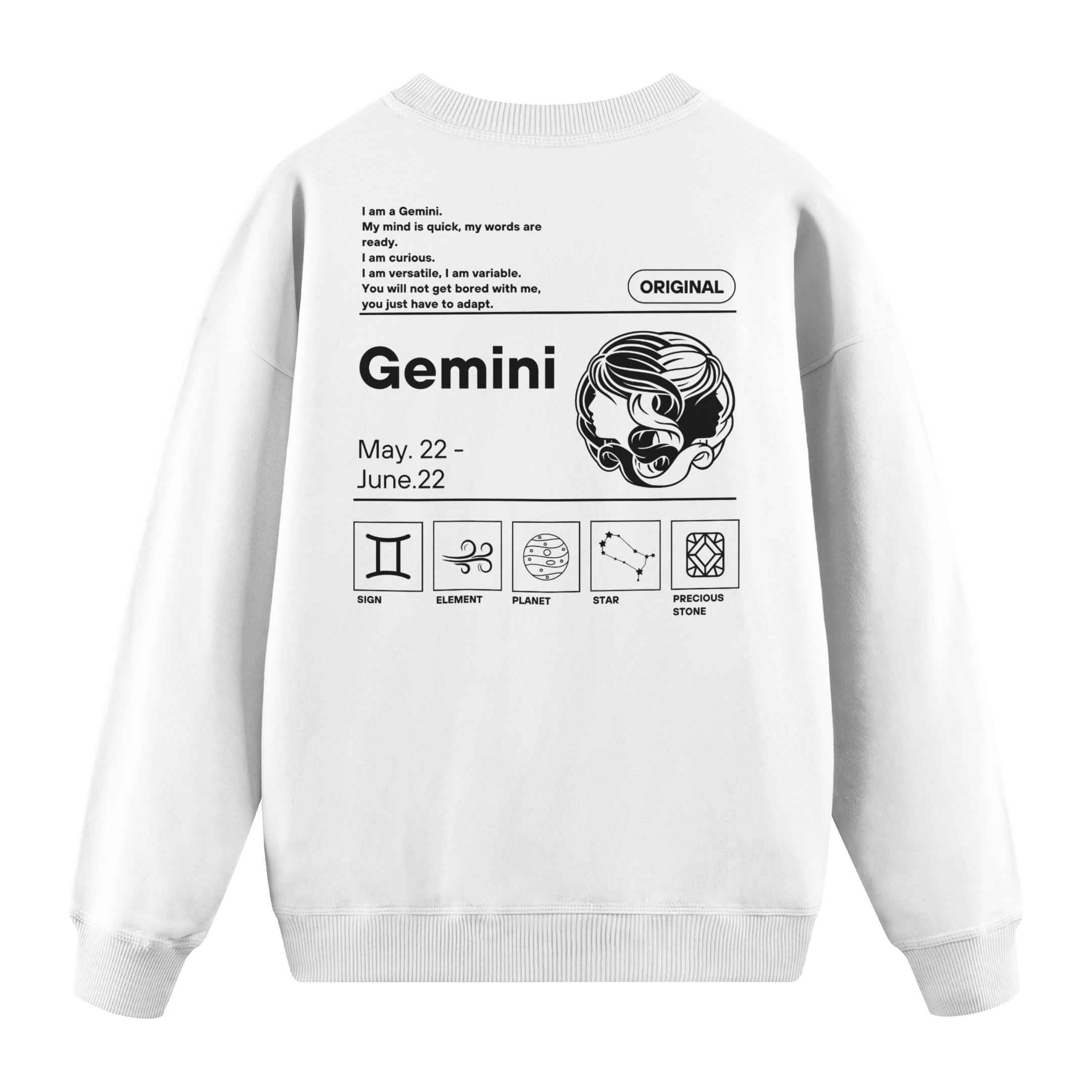 Gemini - Regular Fit Sweatshirt