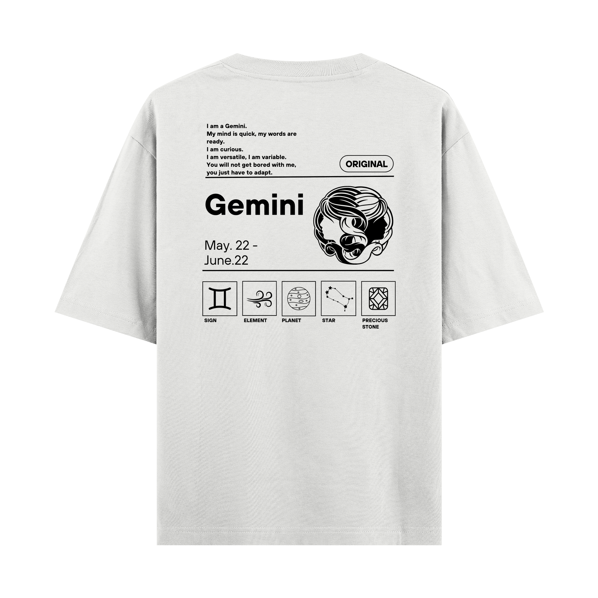 Gemini - Oversize T-shirt