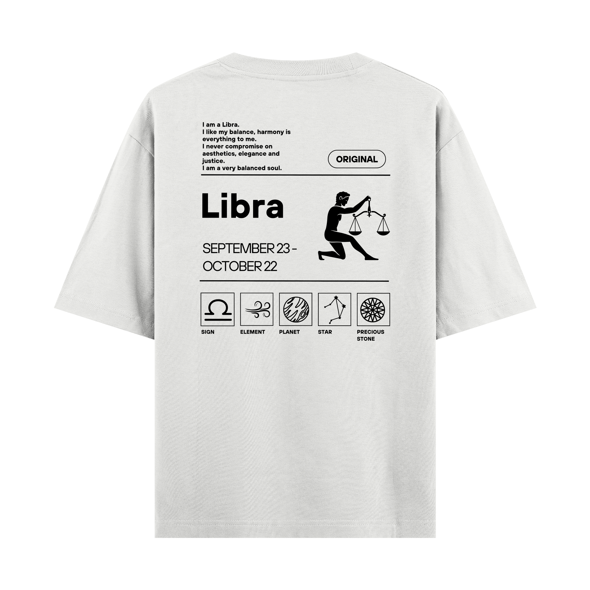 Libra - Oversize T-shirt