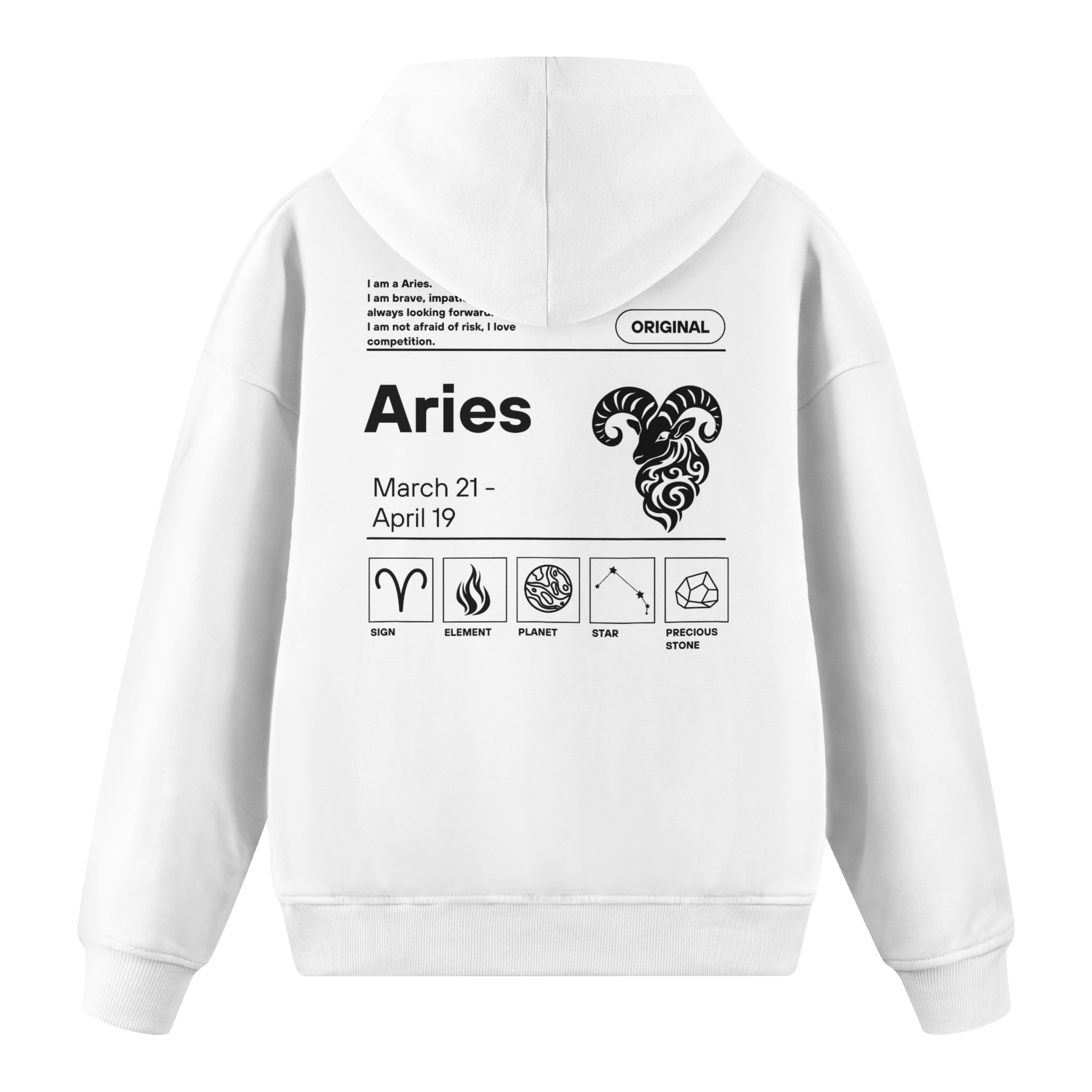 Aries - Regular Fit Hoodie
