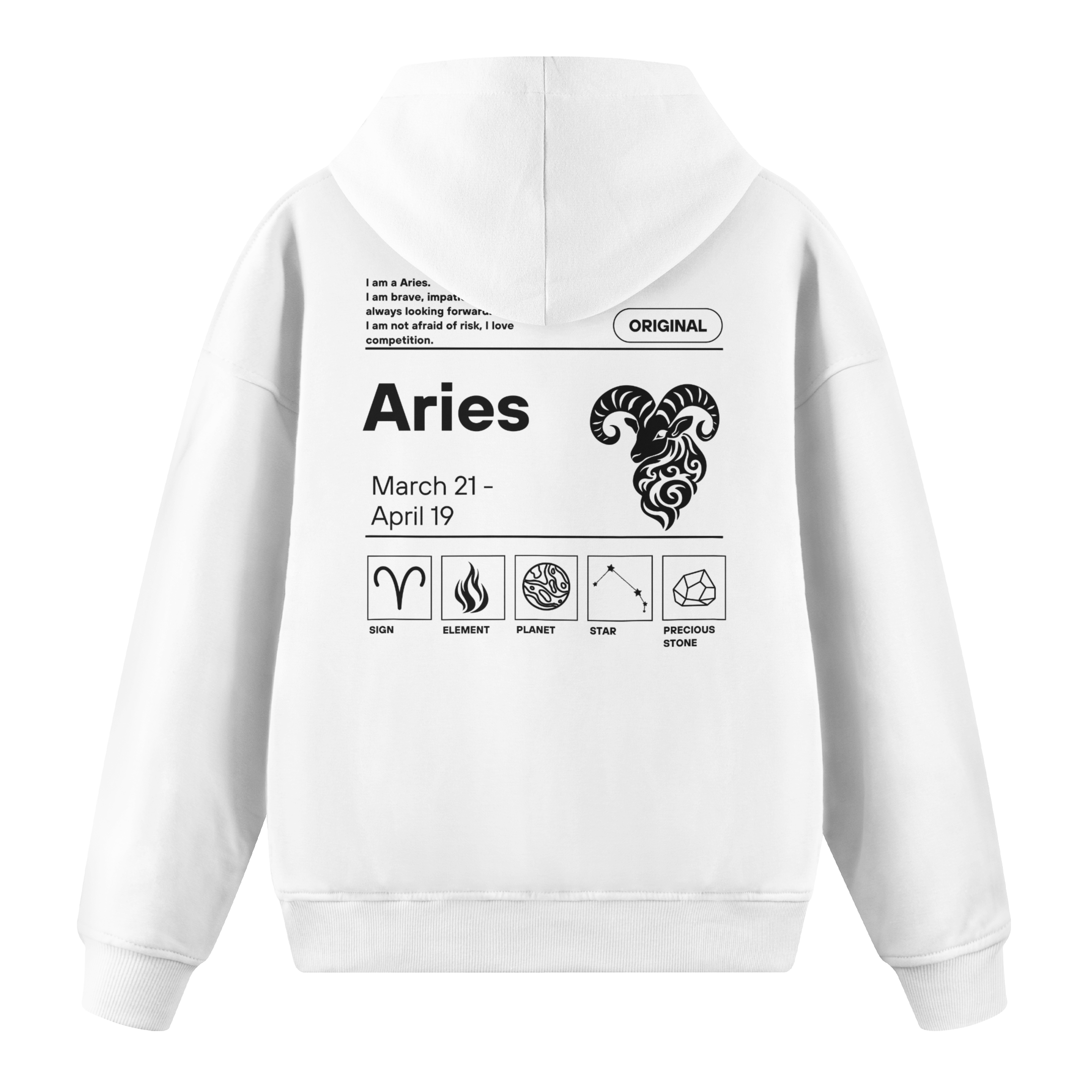 Aries - Regular Fit Hoodie