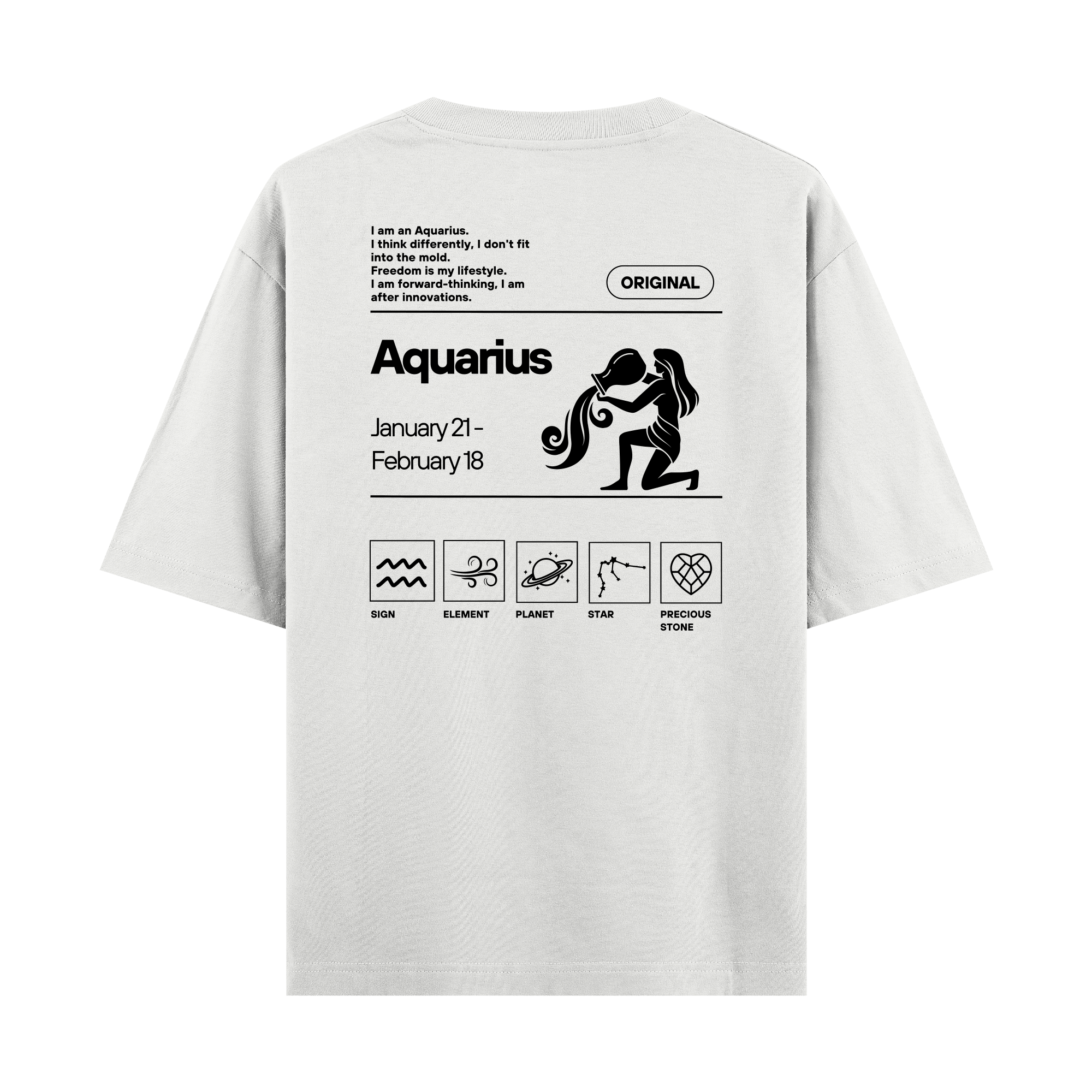 Aquarius - Oversize T-shirt