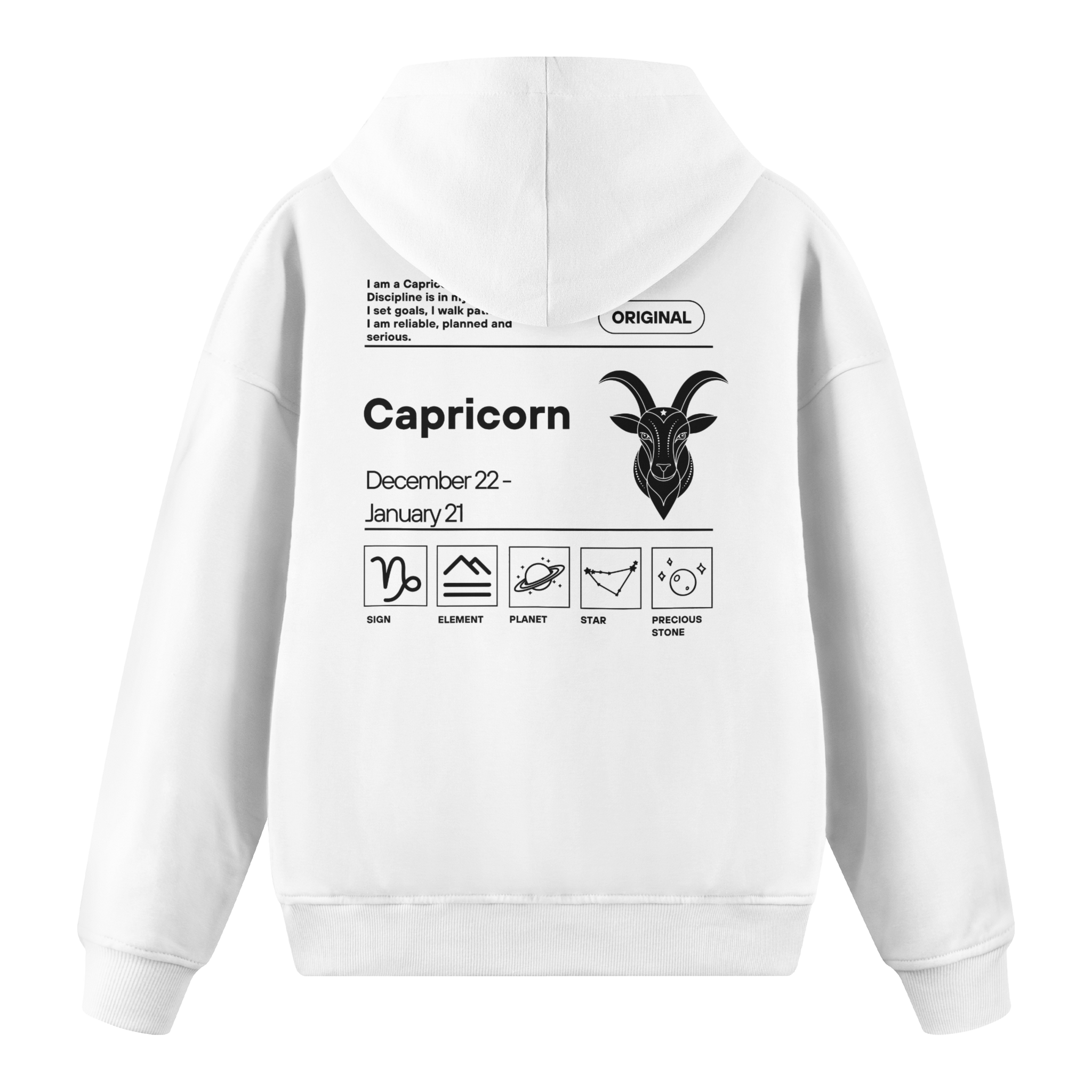 Capricorn - Regular Fit Hoodie