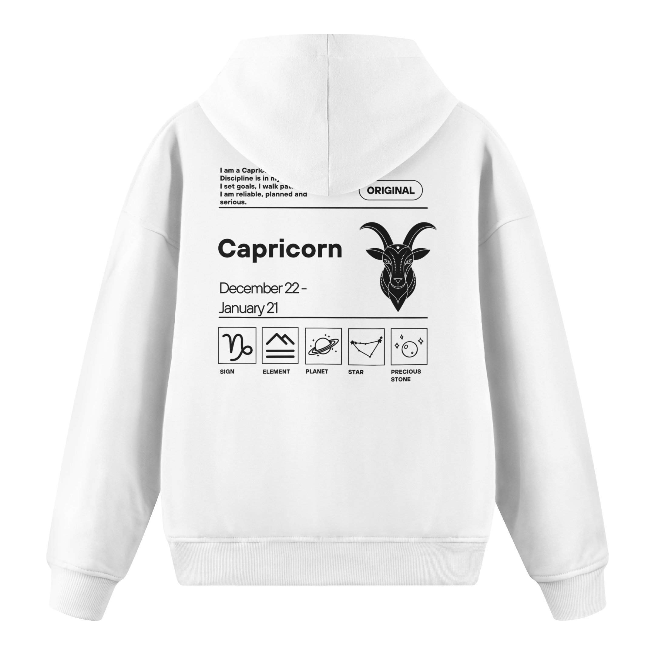 Capricorn - Regular Fit Hoodie