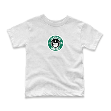 Cat's And Coffee - Çocuk T-shirt
