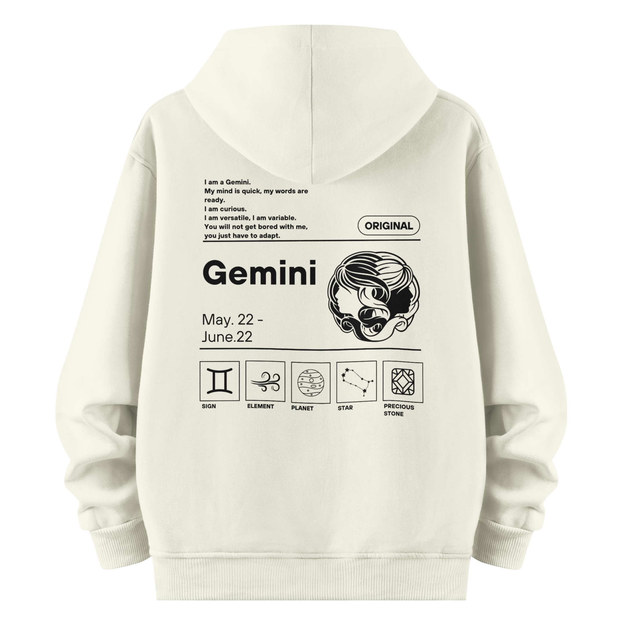 Gemini - Oversize Hoodie