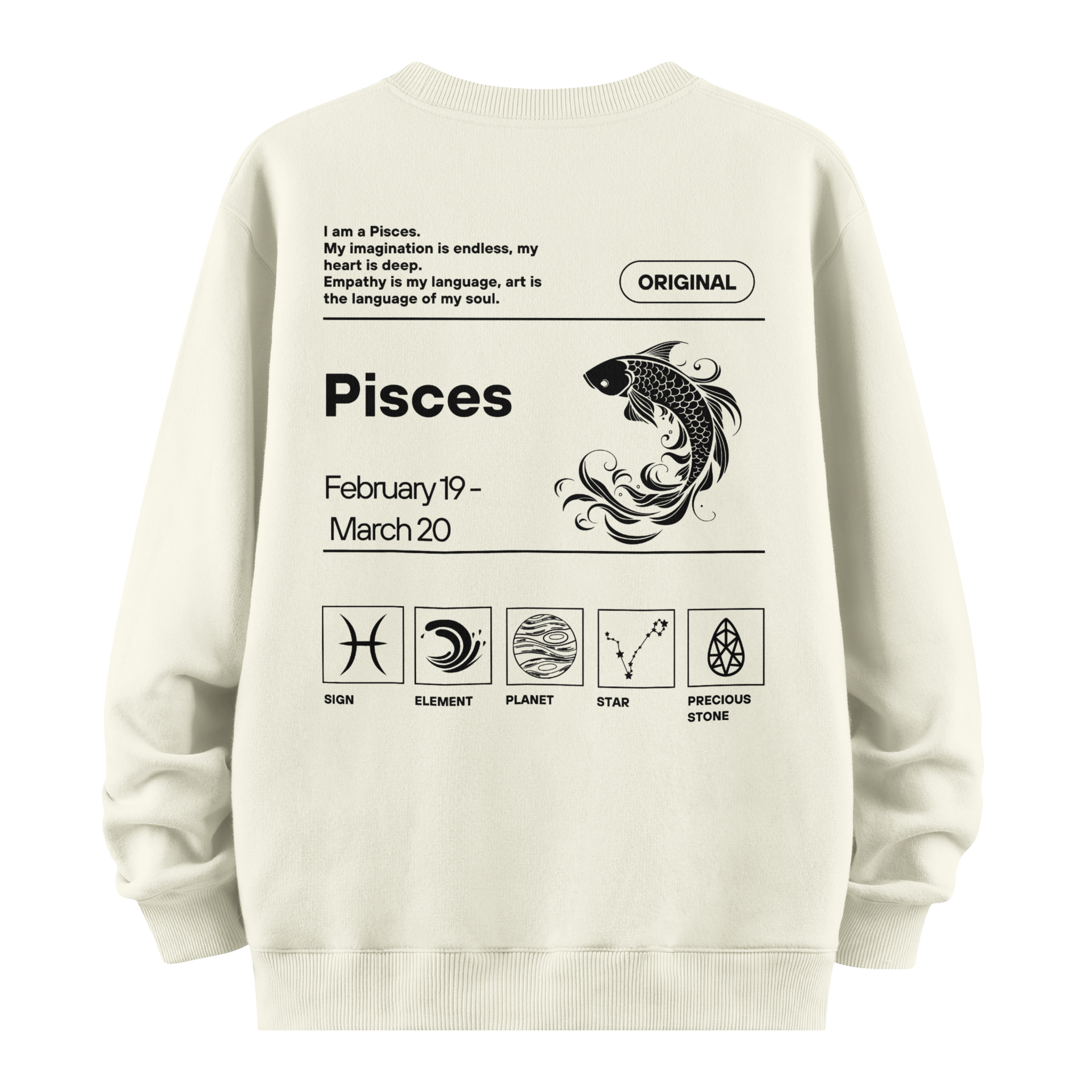 Pisces - Oversize Sweatshirt