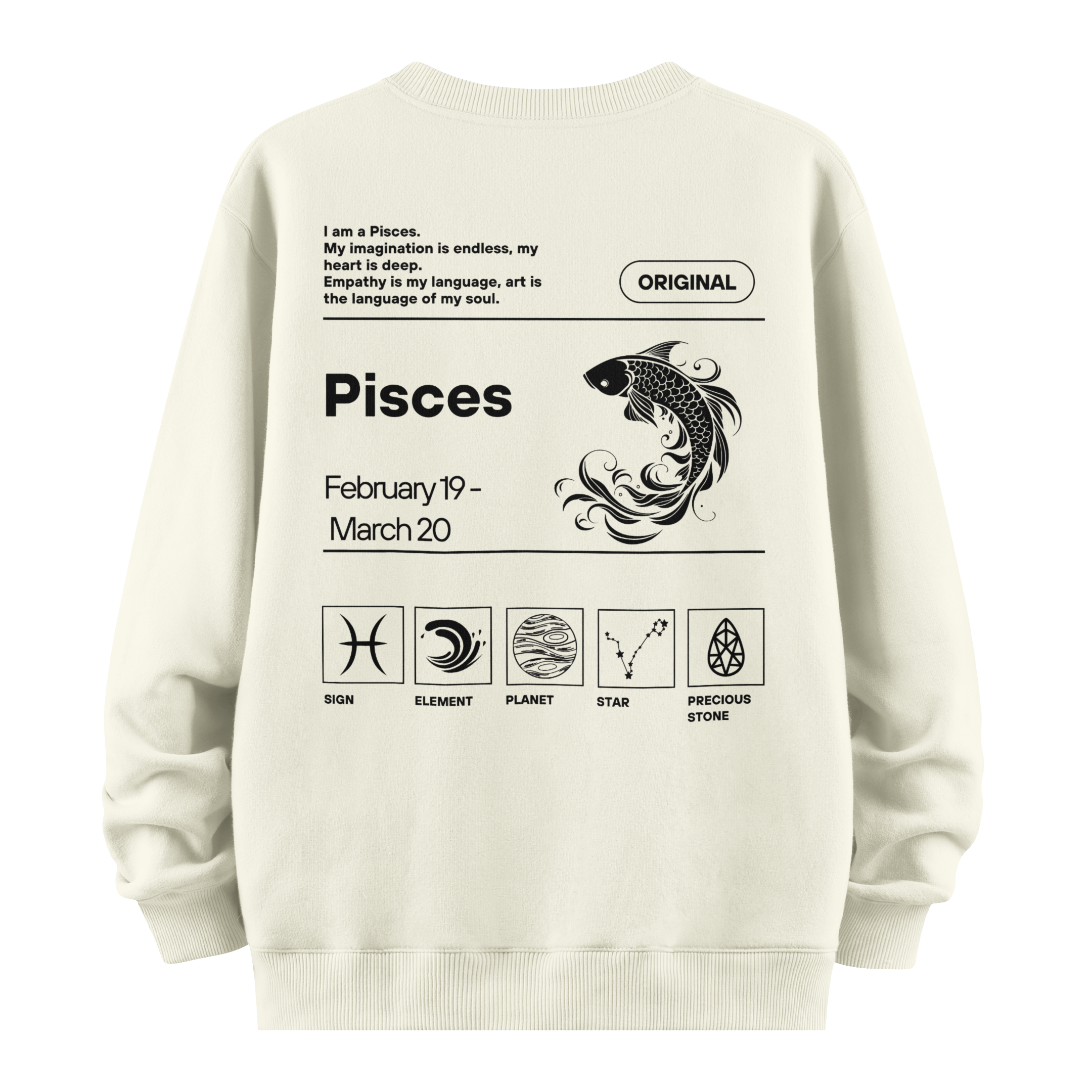Pisces - Oversize Sweatshirt