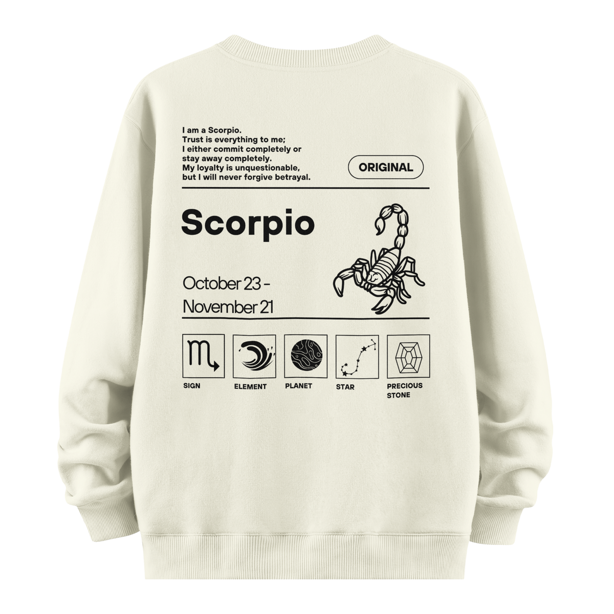 Scorpio - Oversize Sweatshirt