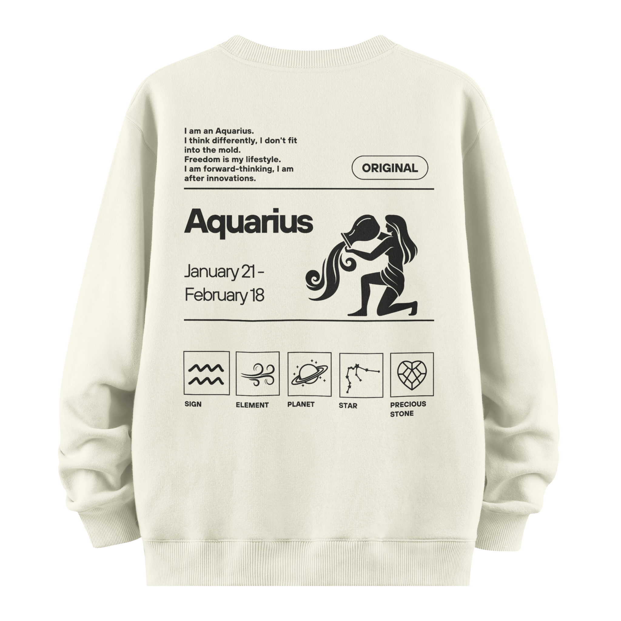 Aquarius - Oversize Sweatshirt
