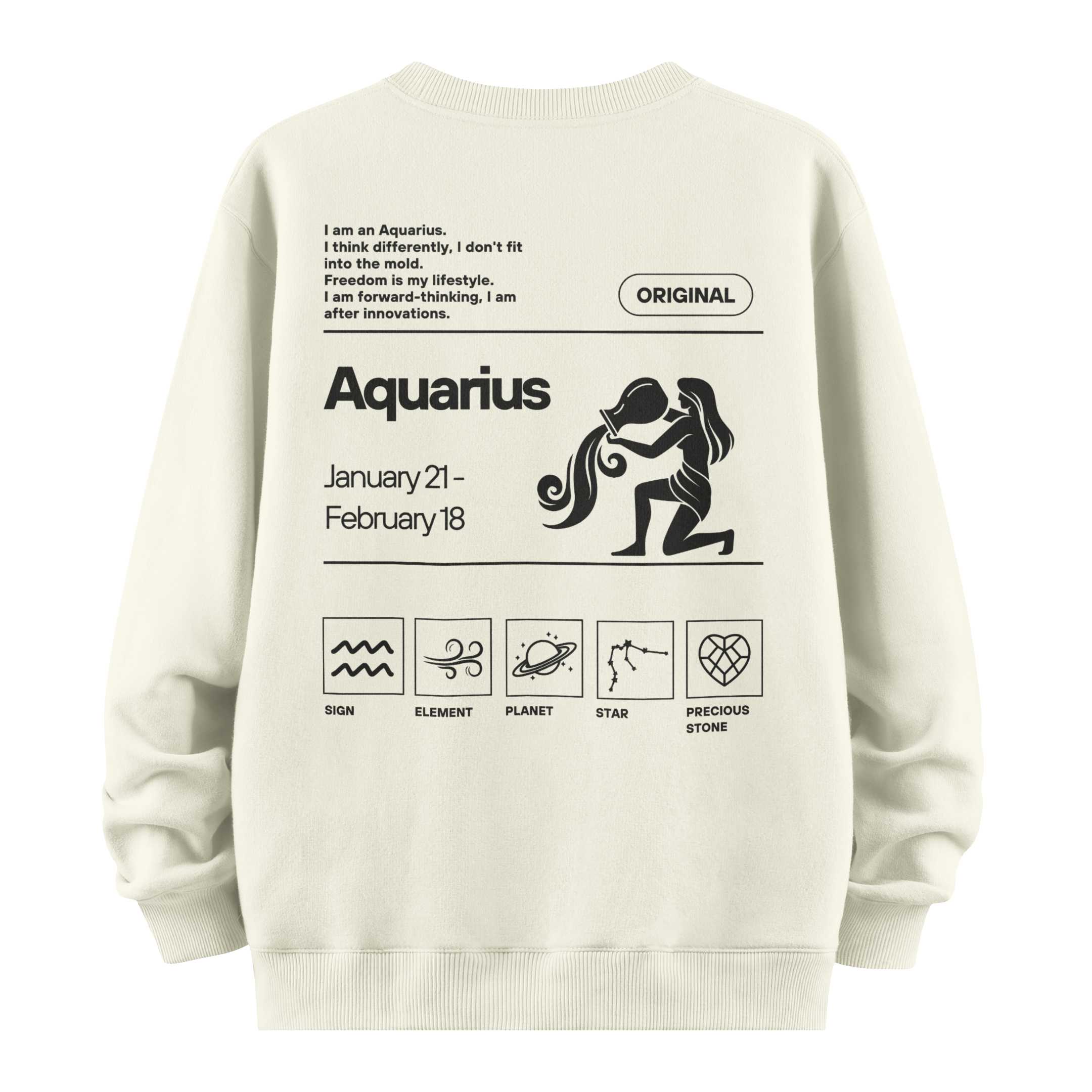 Aquarius - Oversize Sweatshirt