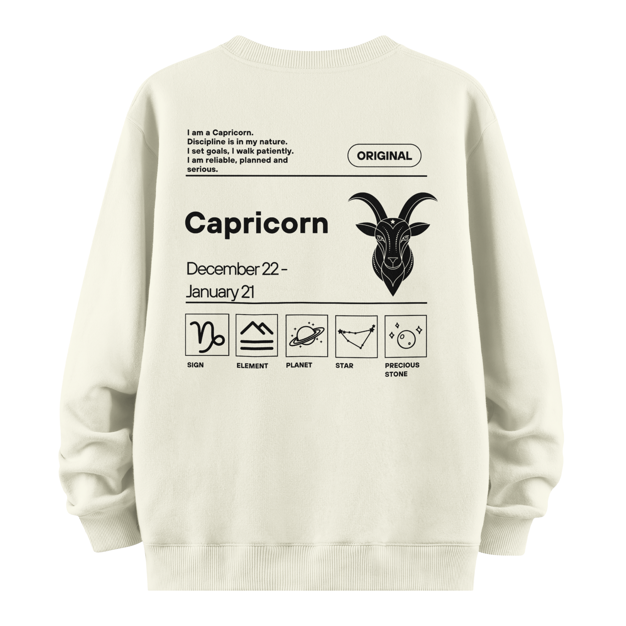 Capricorn - Oversize Sweatshirt