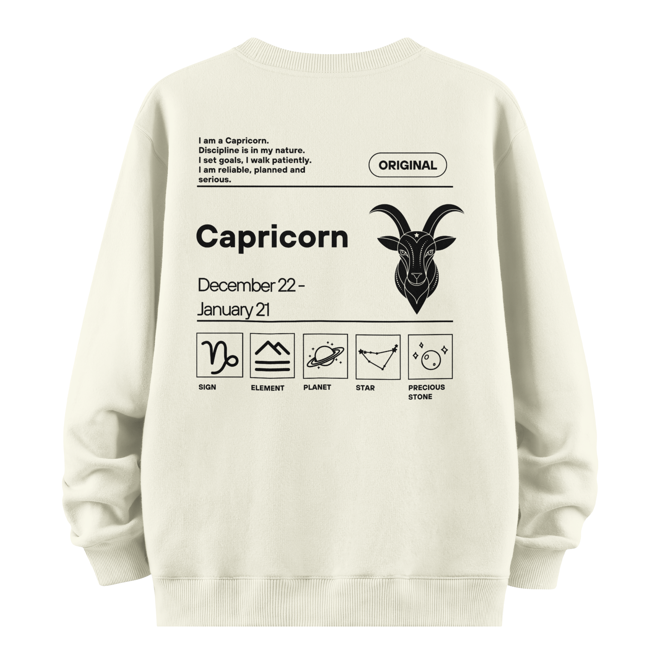 Capricorn - Oversize Sweatshirt