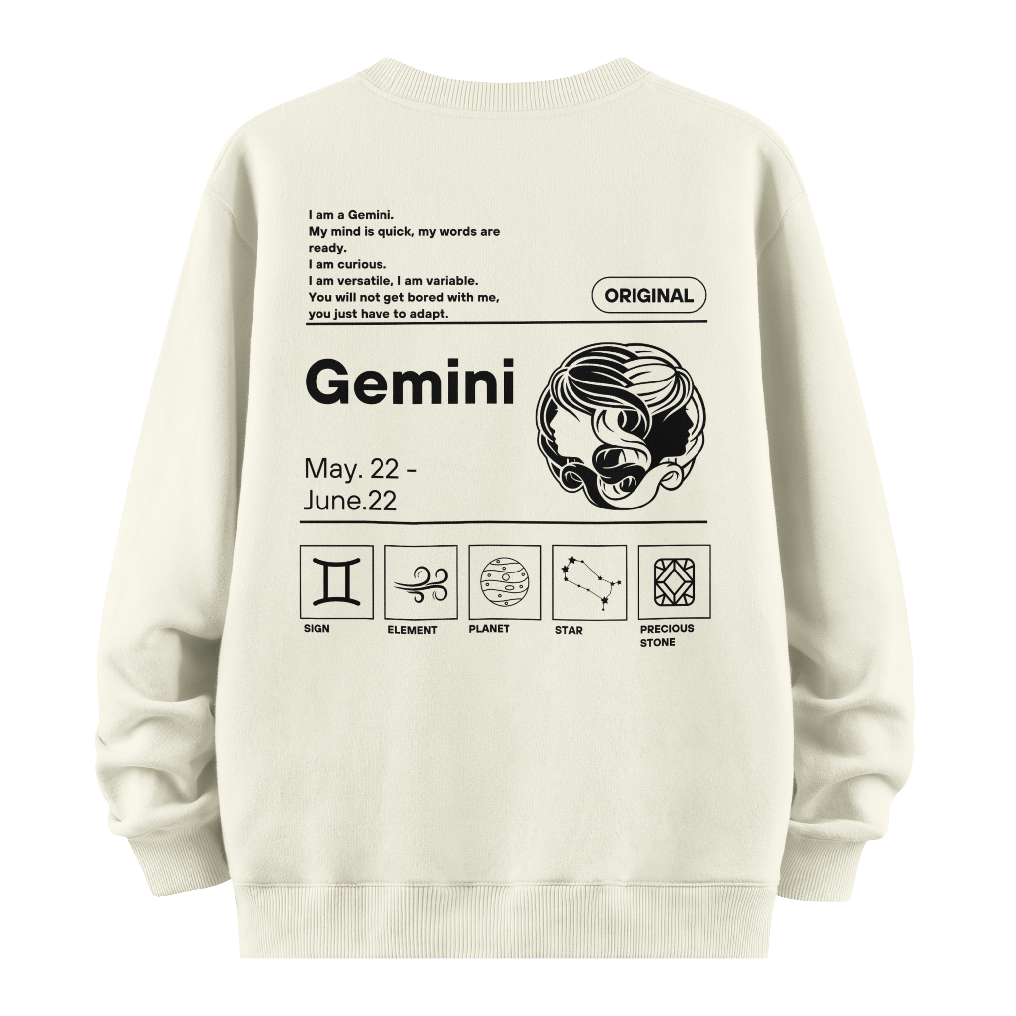 Gemini - Oversize Sweatshirt