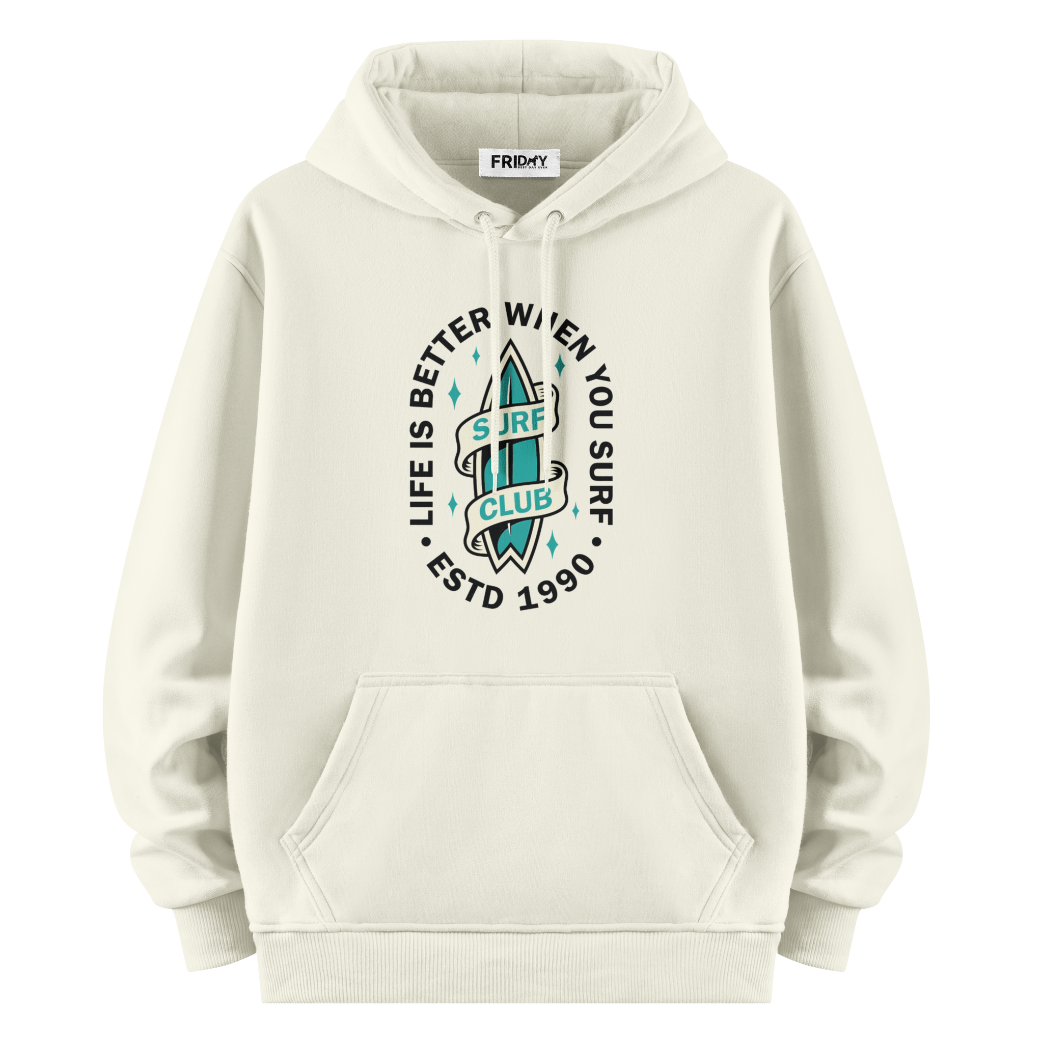 Surf Club - Oversize Hoodie
