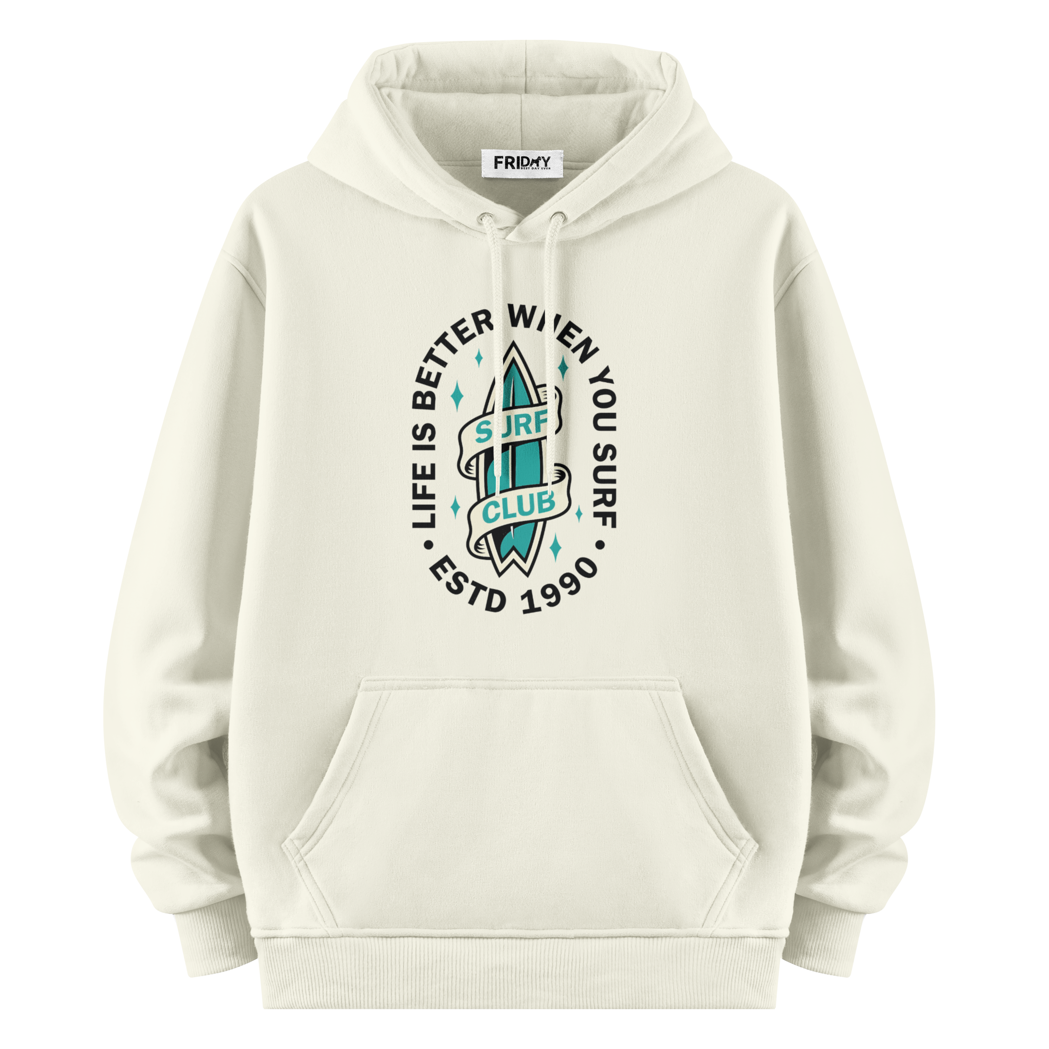 Surf Club - Oversize Hoodie