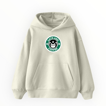 Cat's And Coffee - Çocuk Hoodie