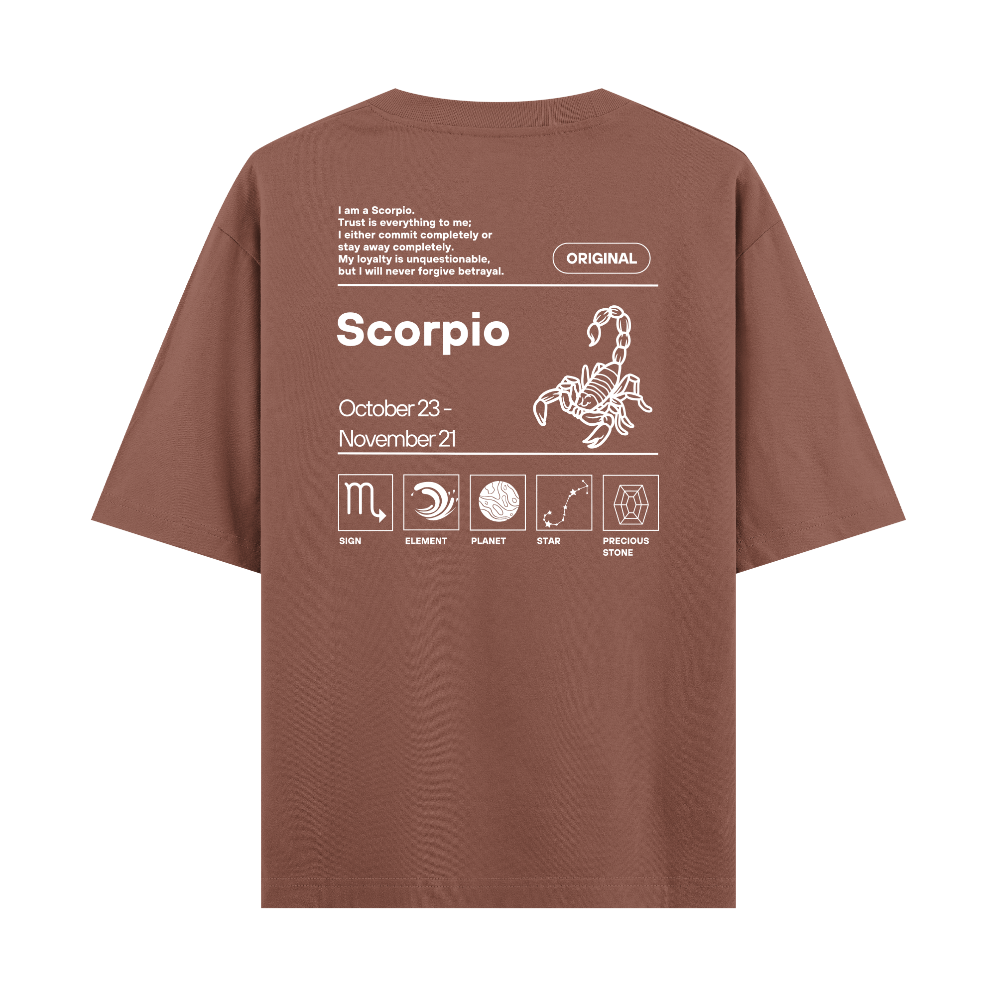 Scorpio - Oversize T-shirt