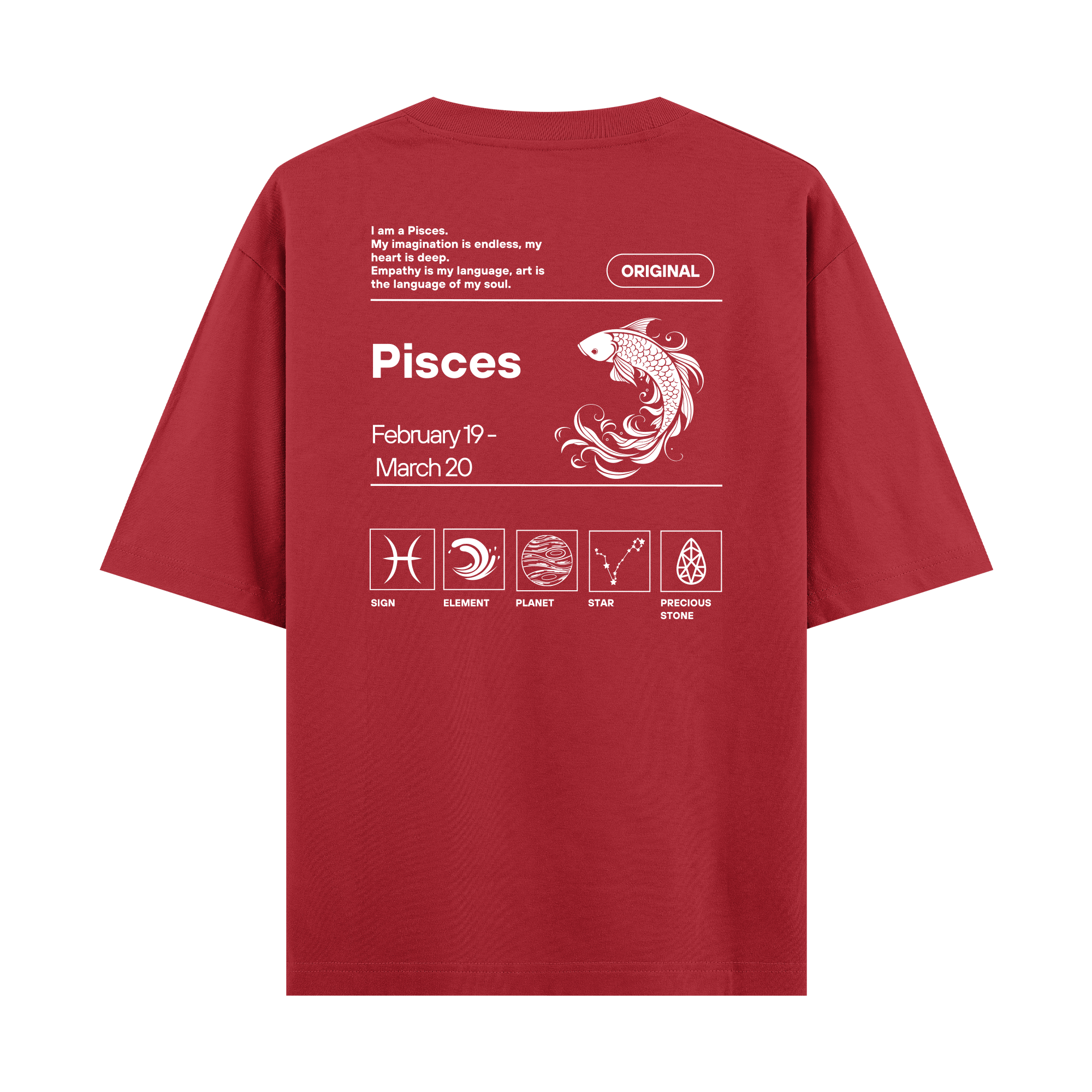 Pisces - Oversize T-shirt