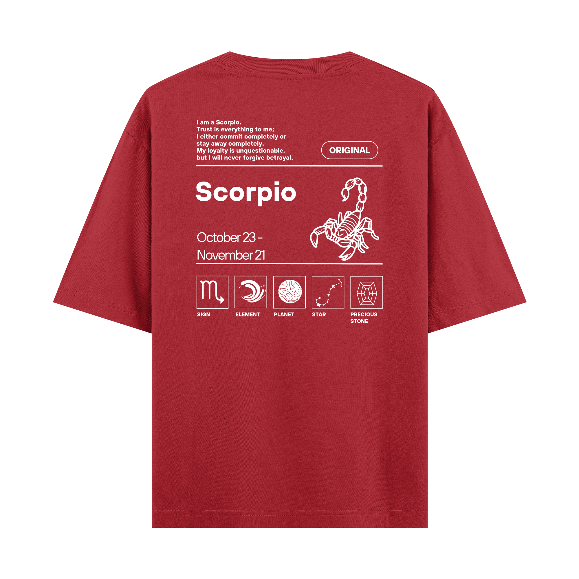 Scorpio - Oversize T-shirt