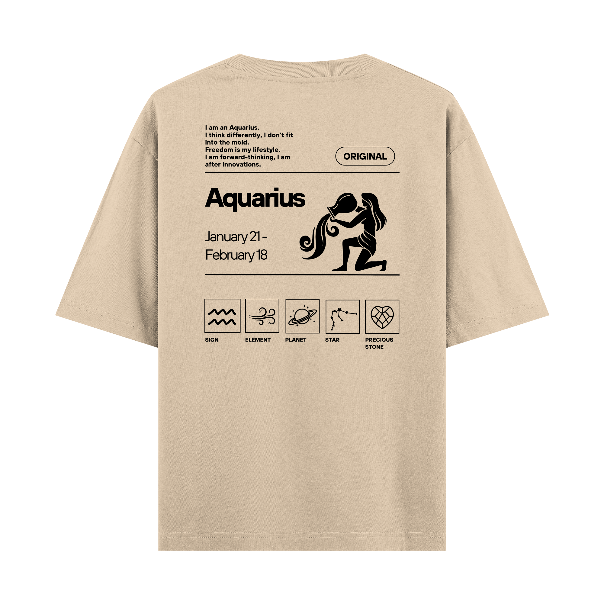 Aquarius - Oversize T-shirt