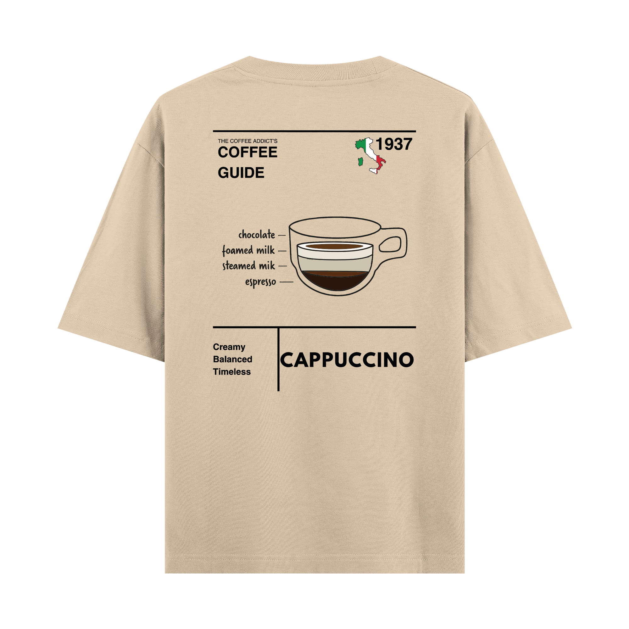 Cappucino - Oversize T-shirt