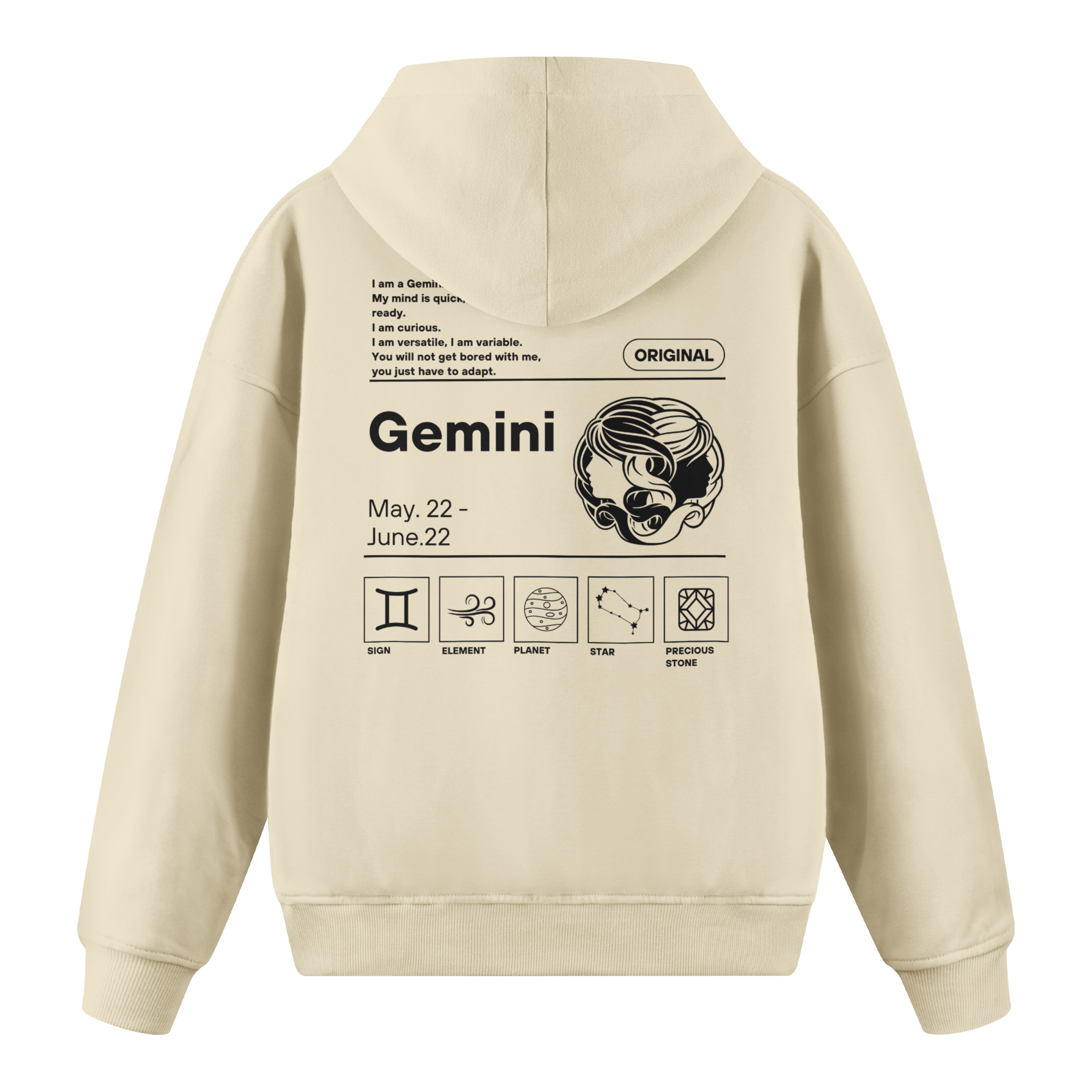 Gemini - Regular Fit Hoodie