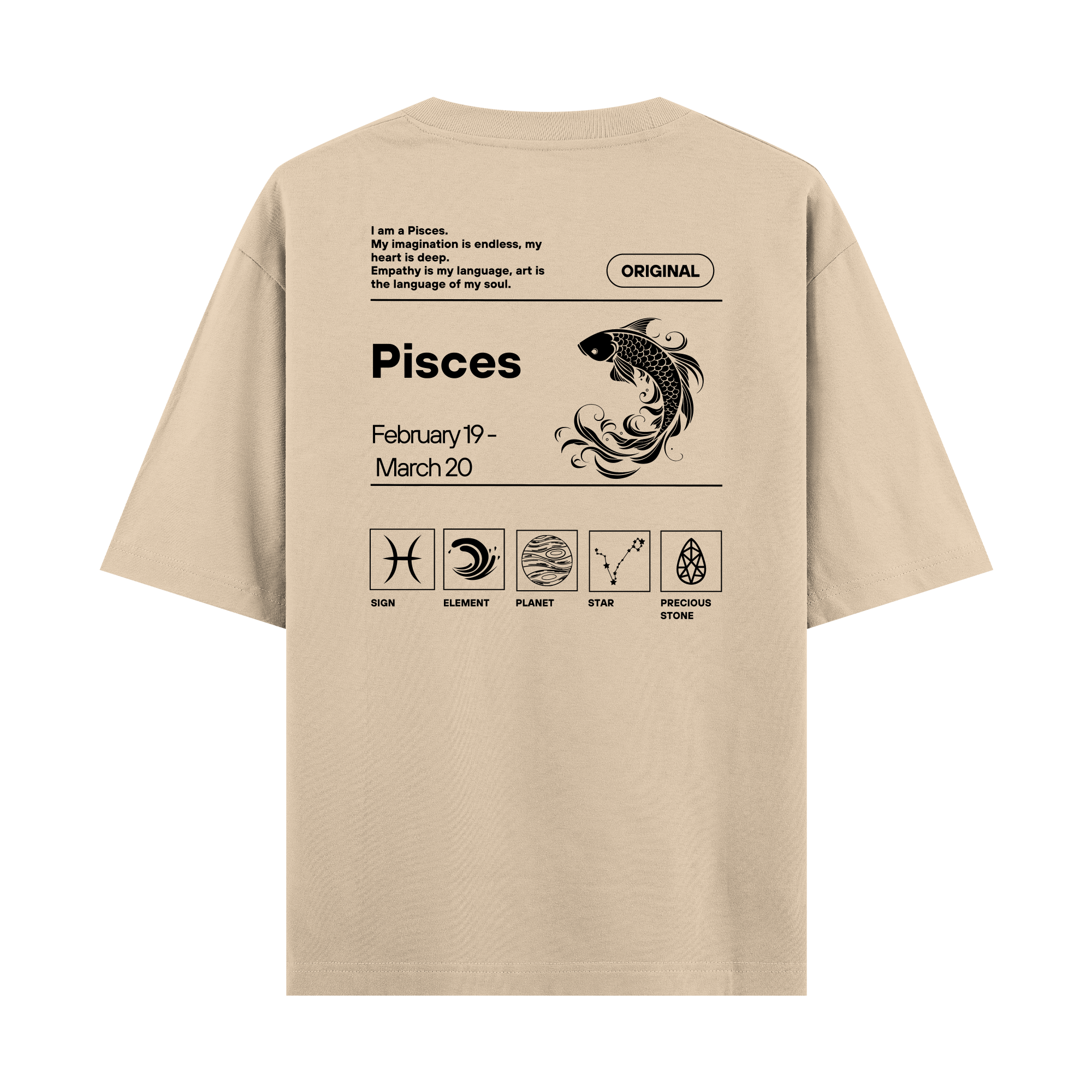 Pisces - Oversize T-shirt