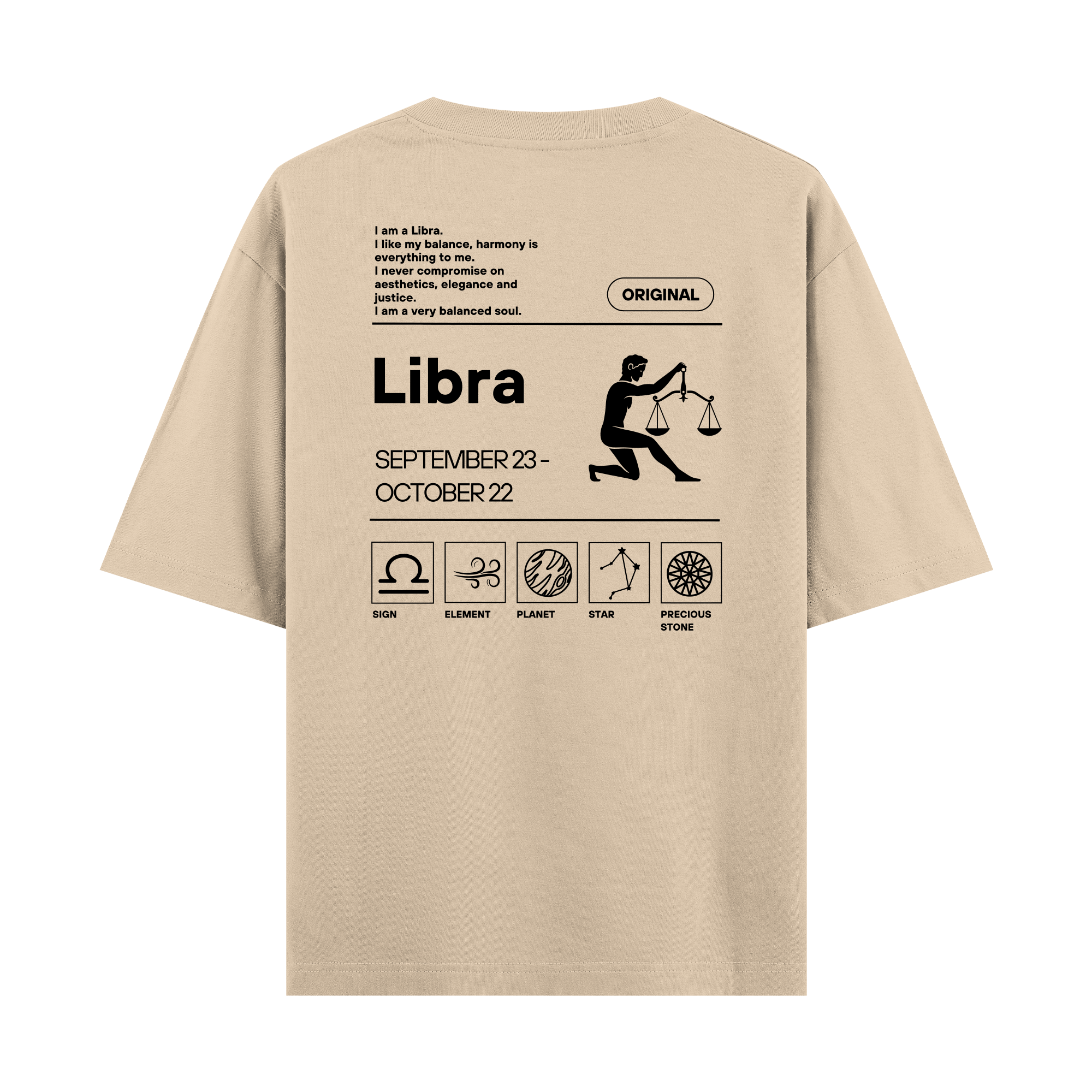 Libra - Oversize T-shirt