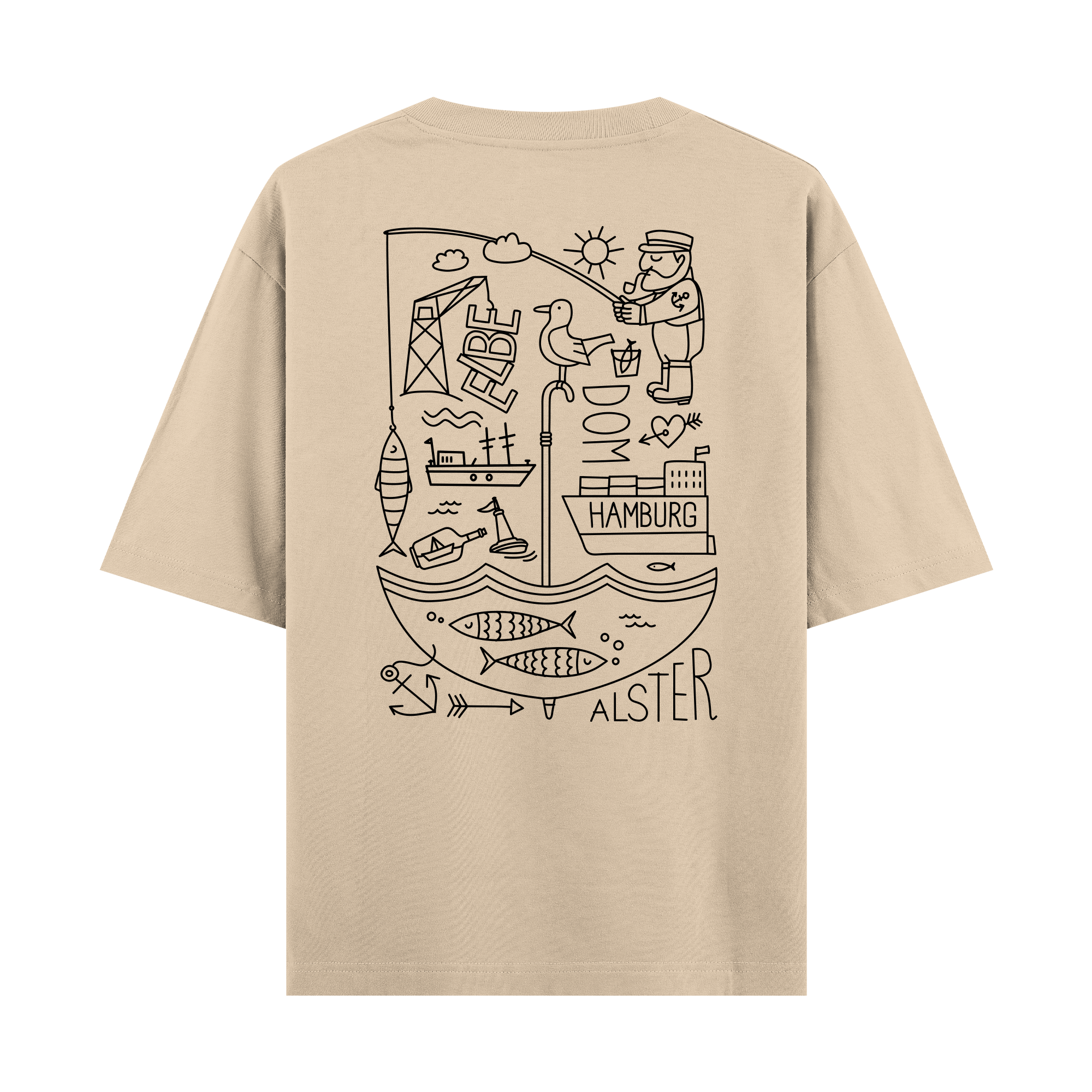 Hamburg II - Oversize T-shirt