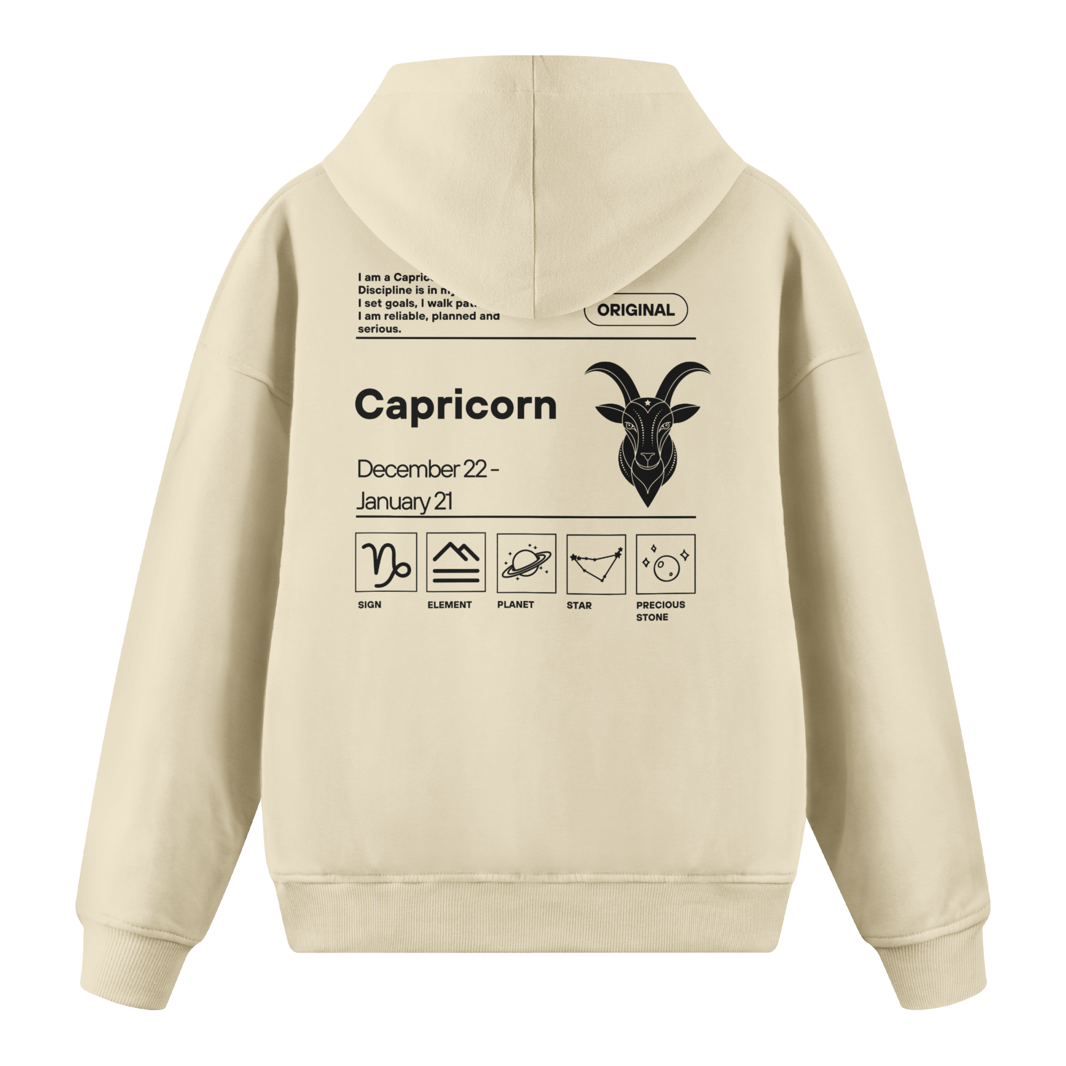 Capricorn - Regular Fit Hoodie