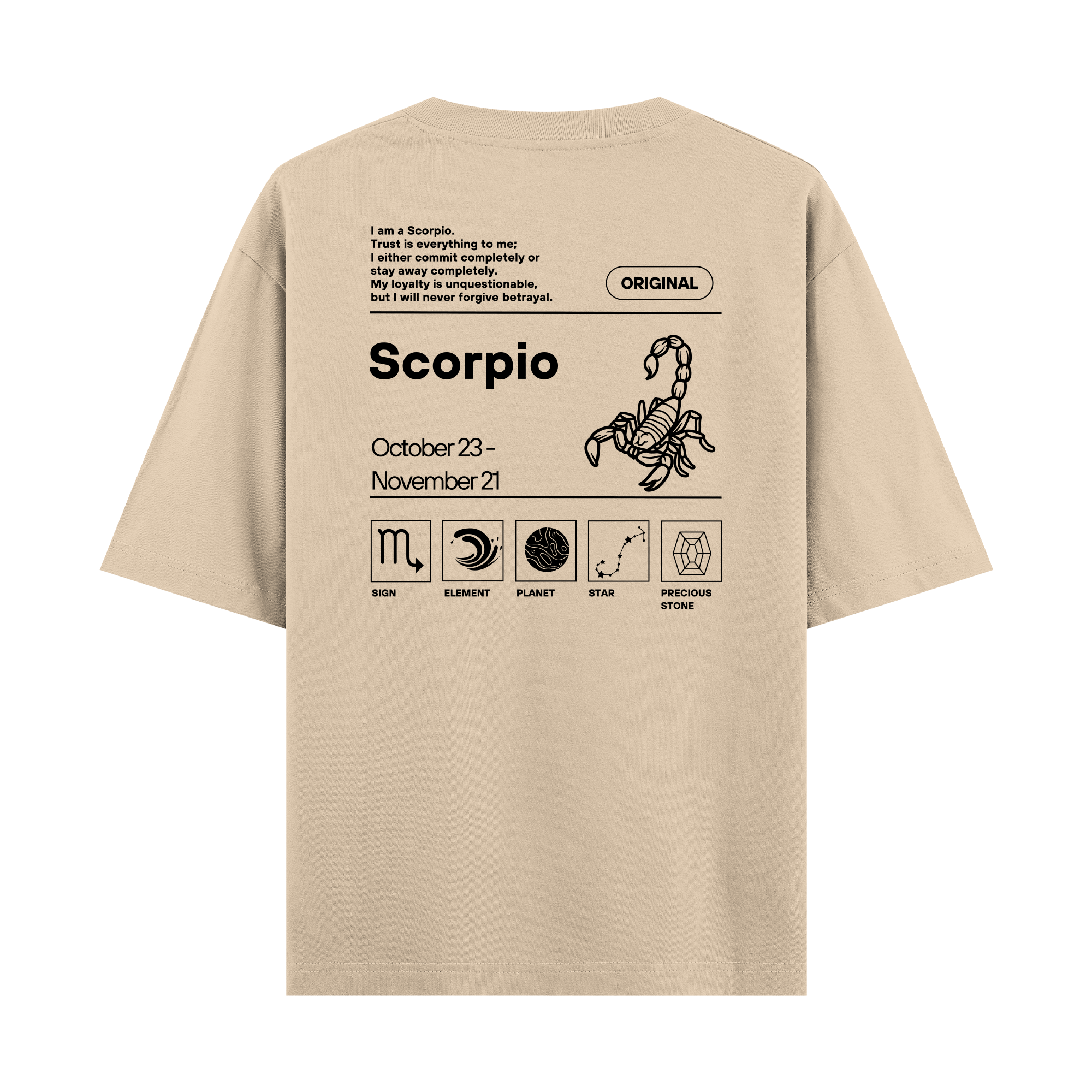 Scorpio - Oversize T-shirt
