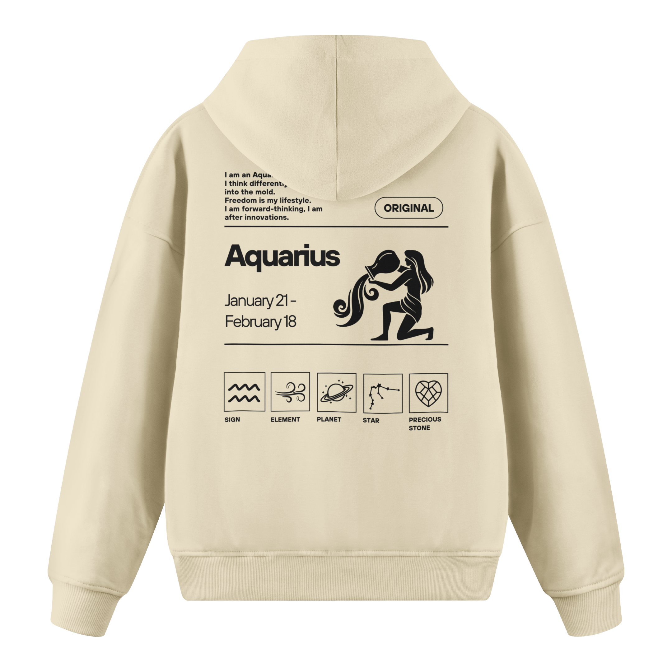 Aquarius - Regular Fit Hoodie
