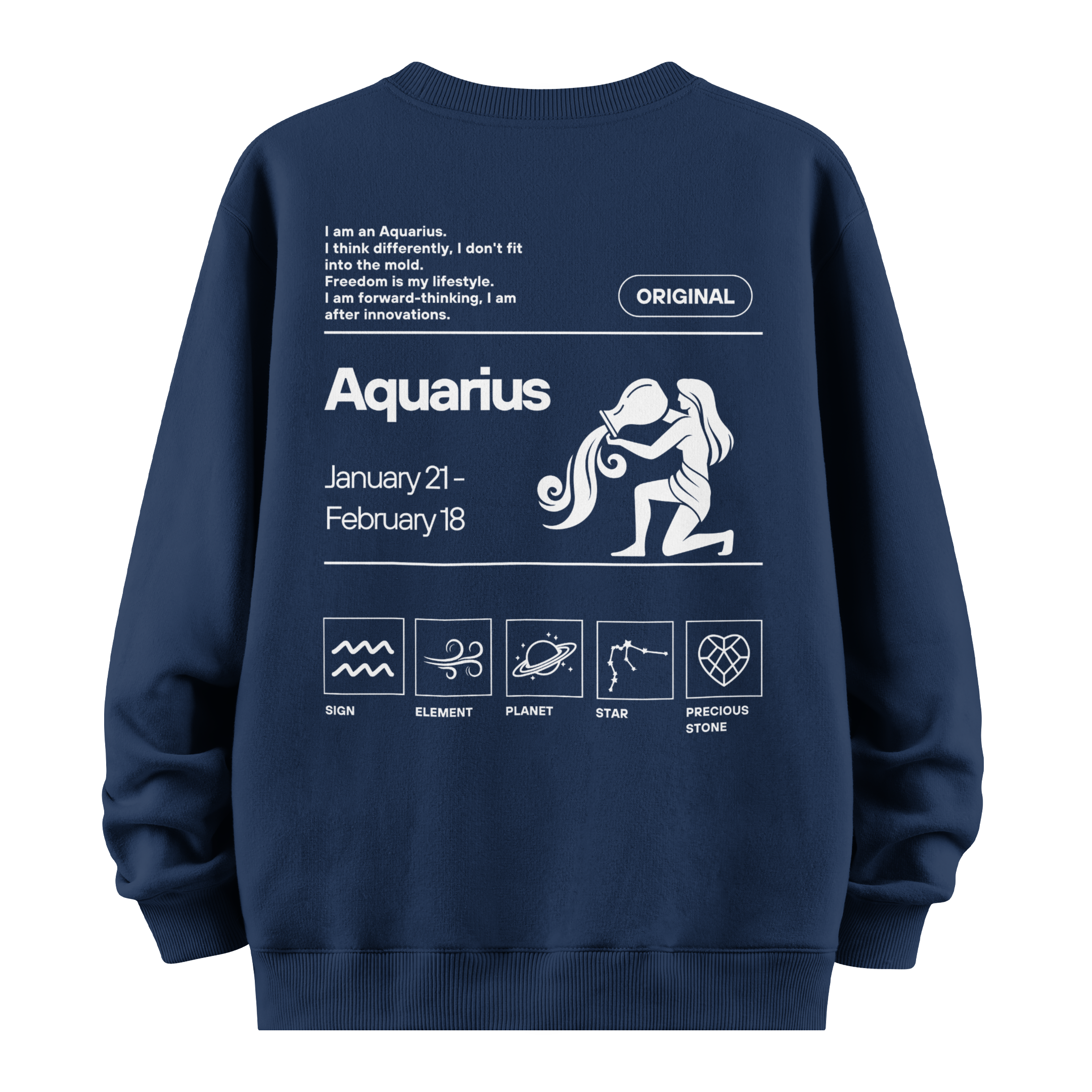 Aquarius - Oversize Sweatshirt