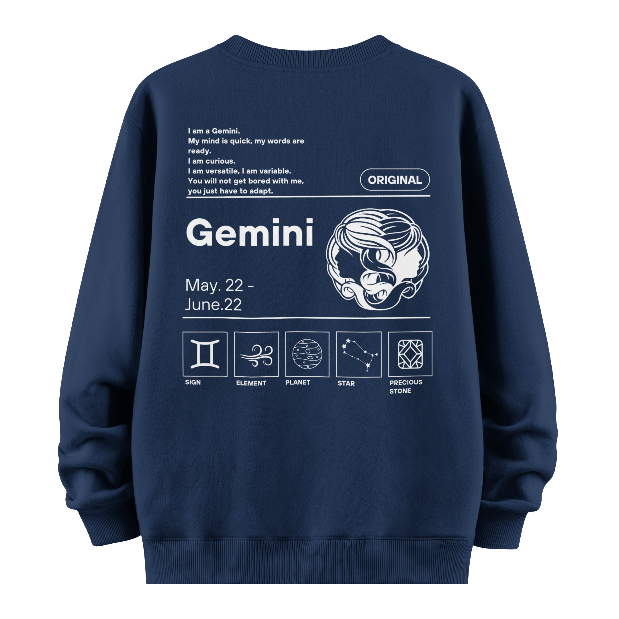 Gemini - Oversize Sweatshirt