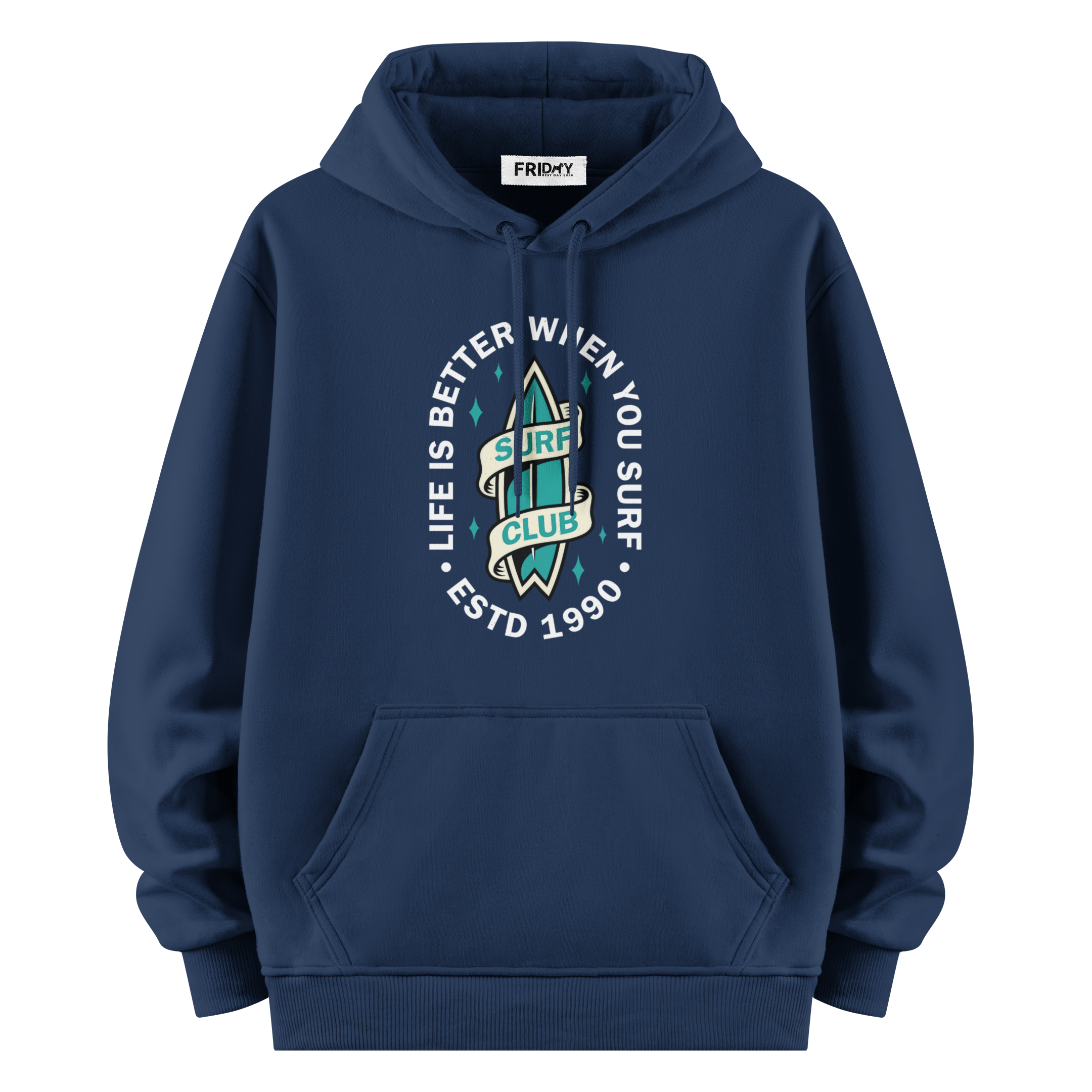 Surf Club - Oversize Hoodie