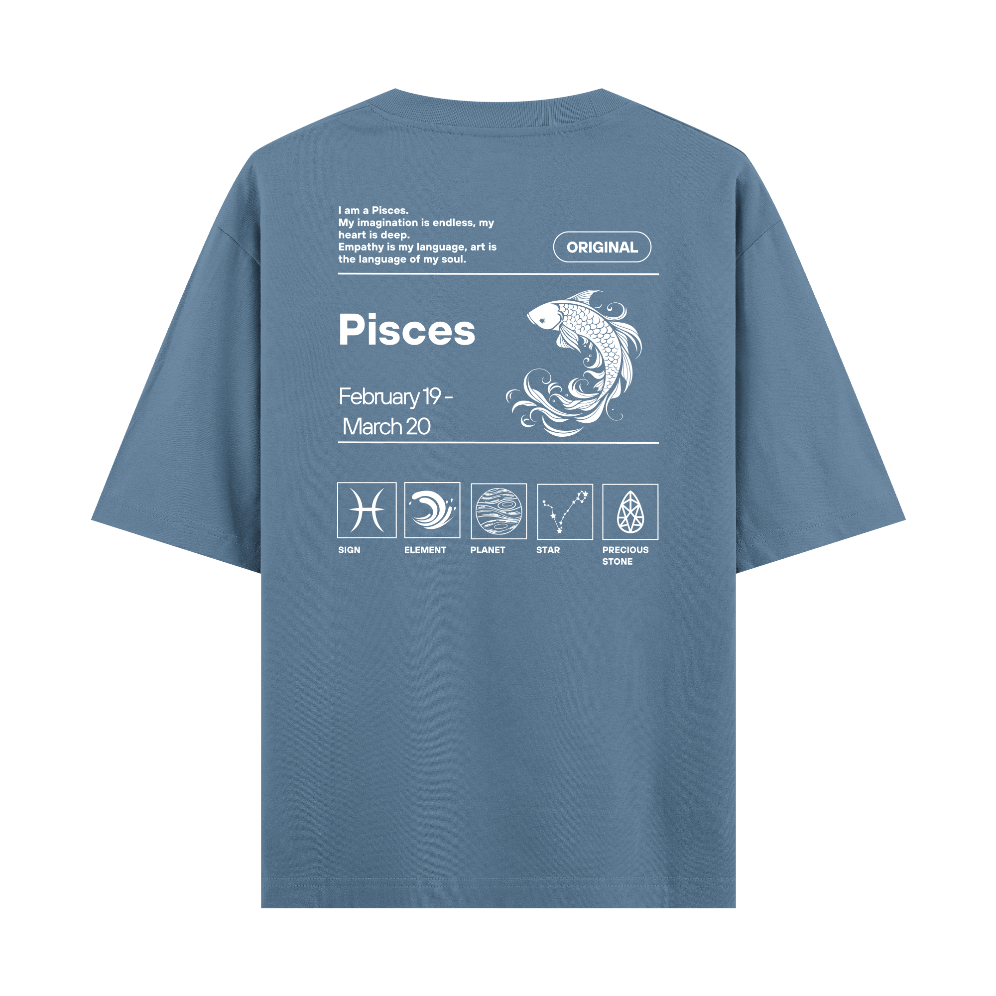 Pisces - Oversize T-shirt